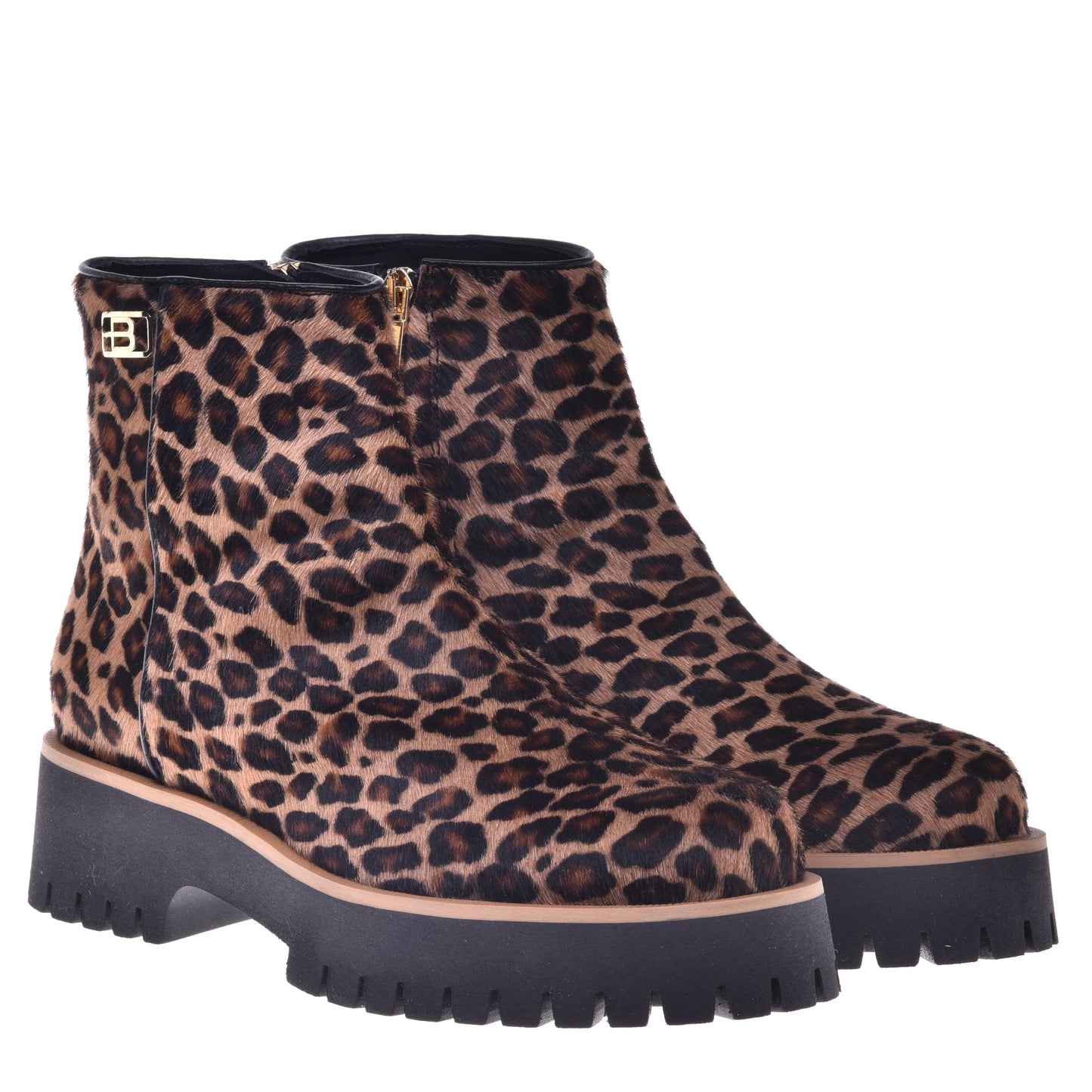 Rangers in pelle di cavallo con stampa leopardata