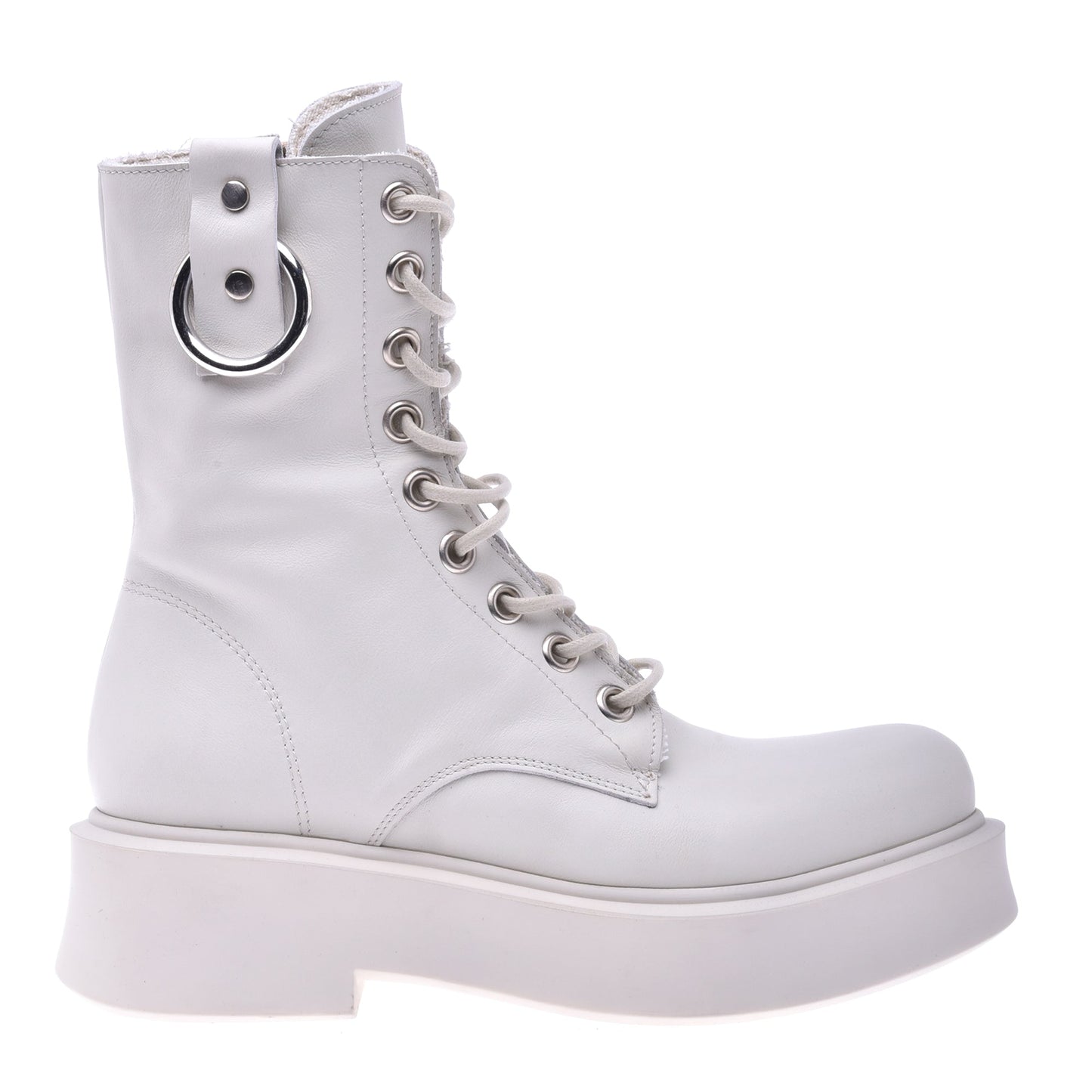 Rangers in pelle bianco latte