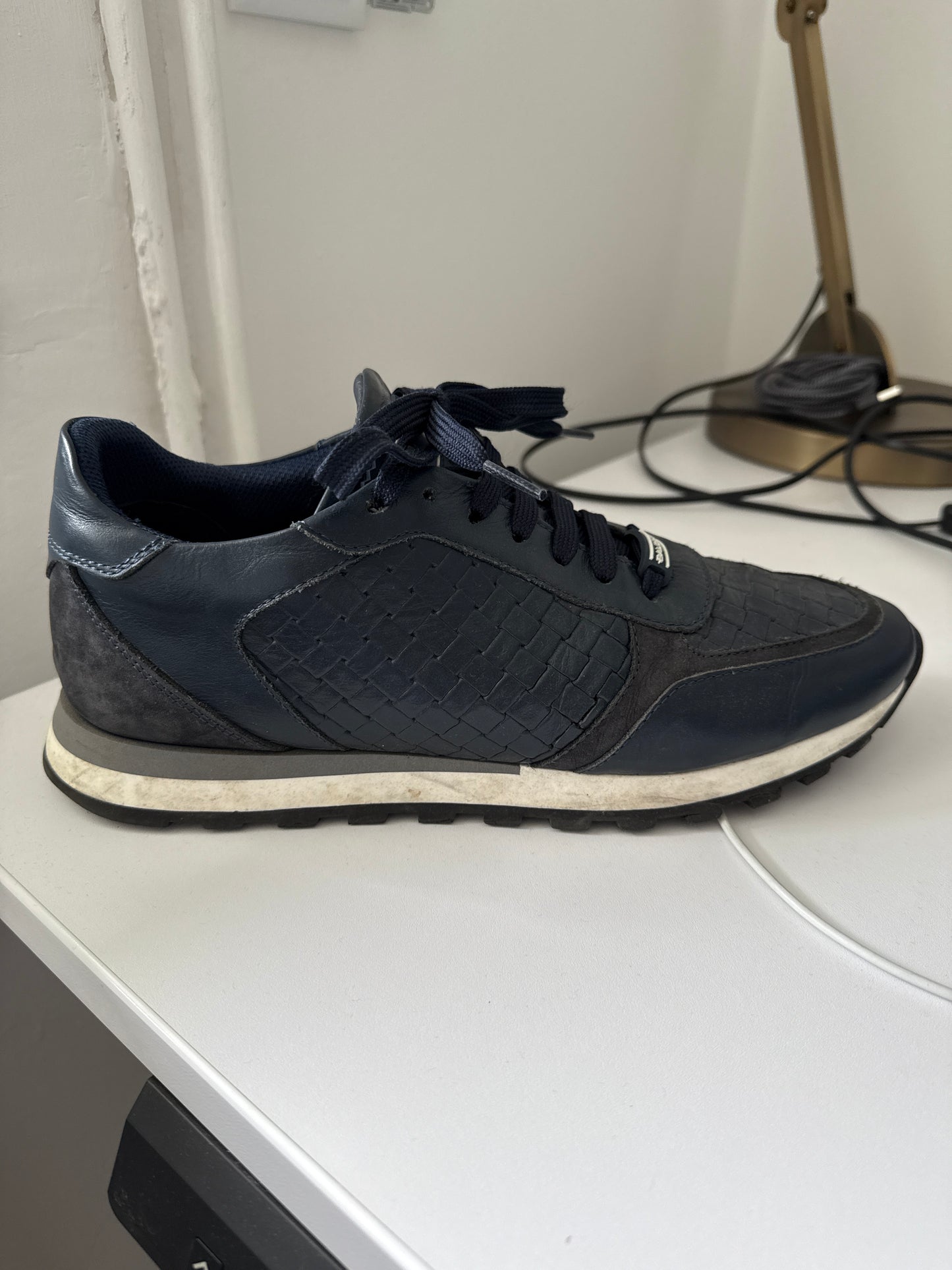 Blue sneakers