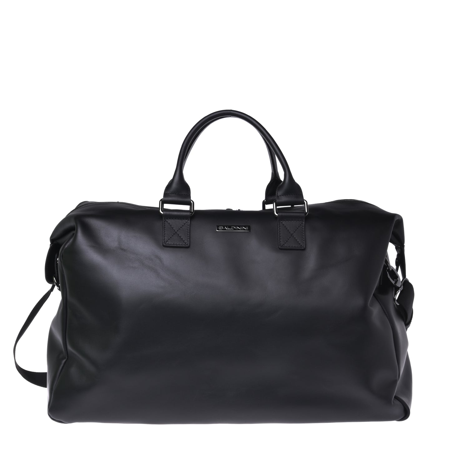 Borsa da viaggio in pelle nera