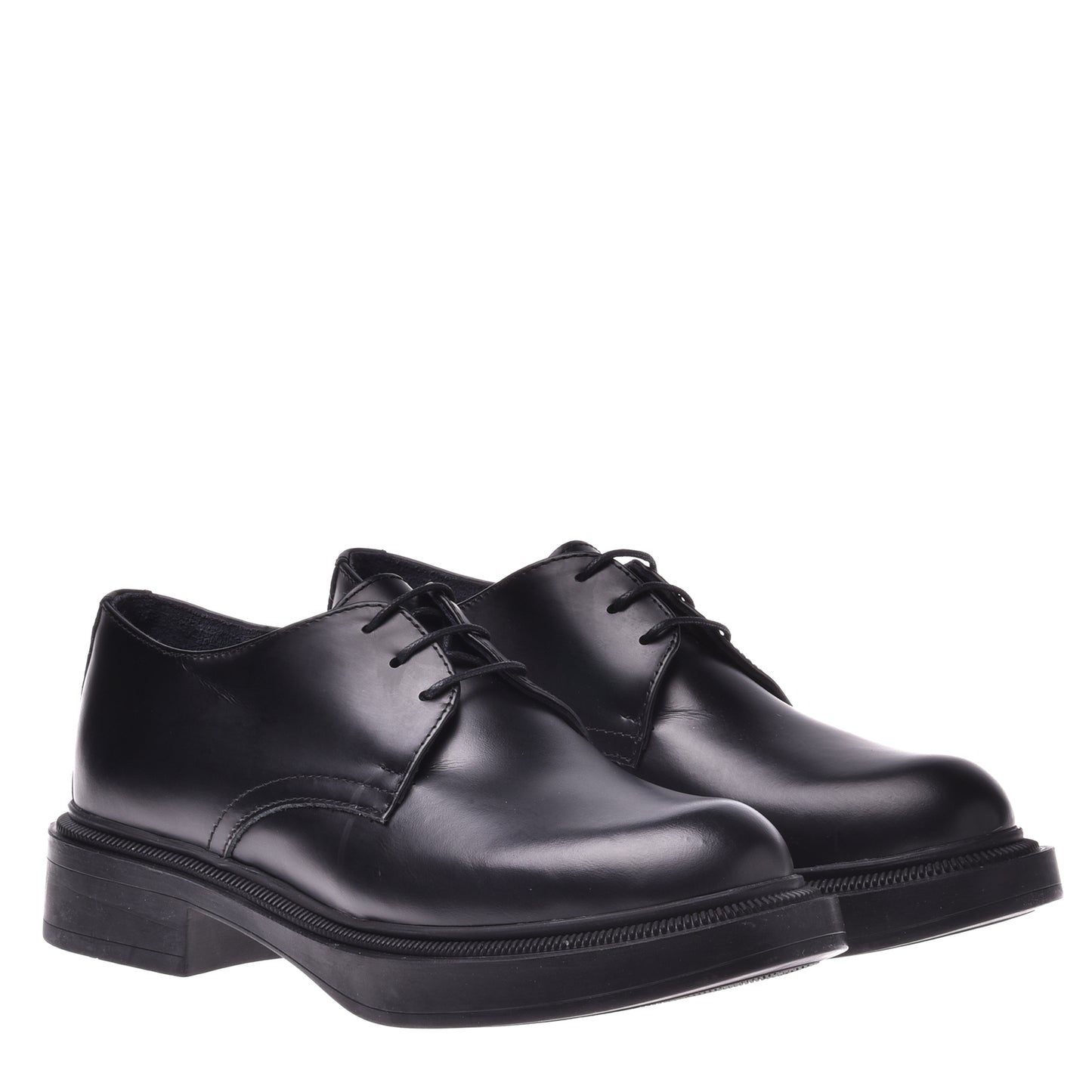 Scarpe Oxford in pelle di vitello nera