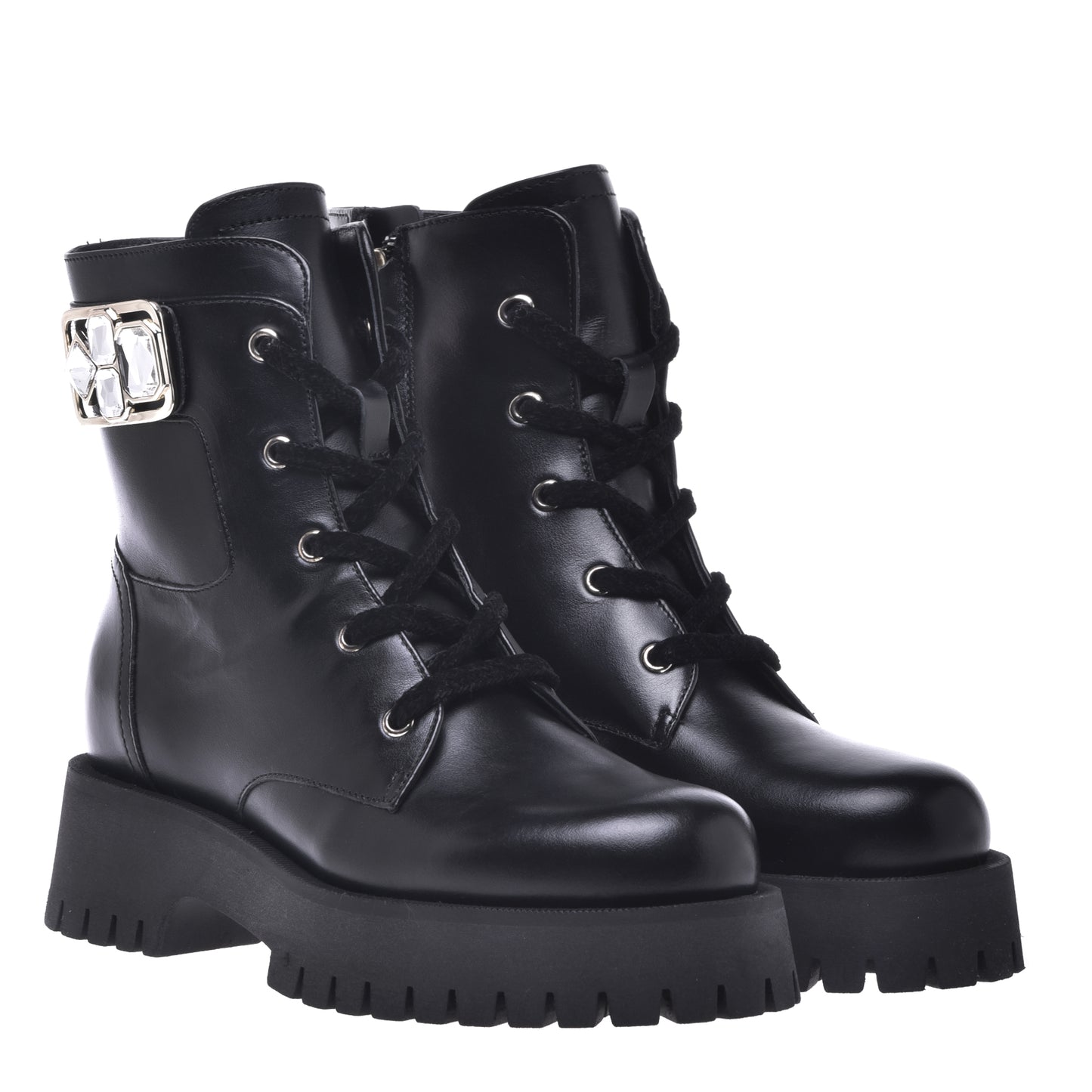 Rangers en cuir noir
