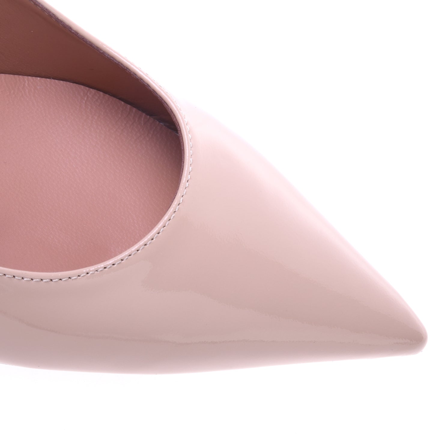 Décolleté in vernice beige