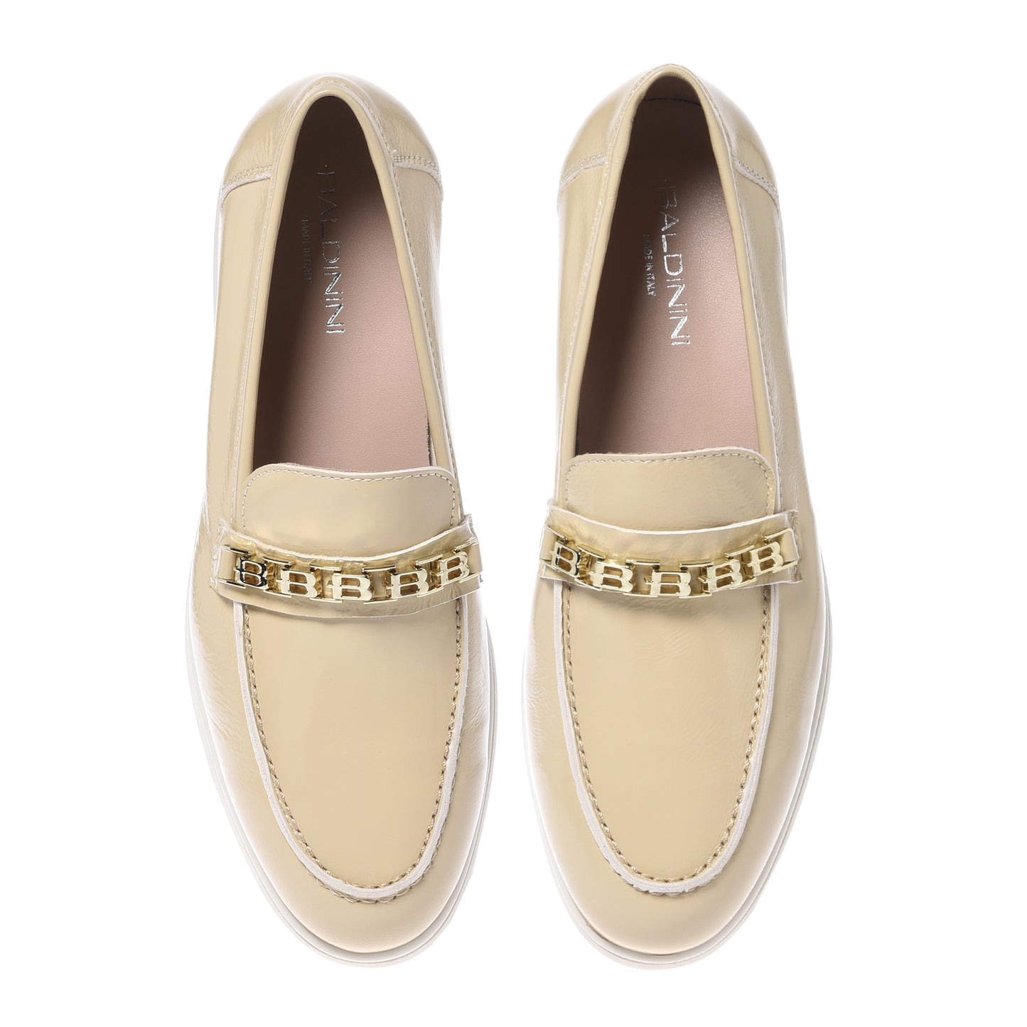 Mocassino in naplak beige