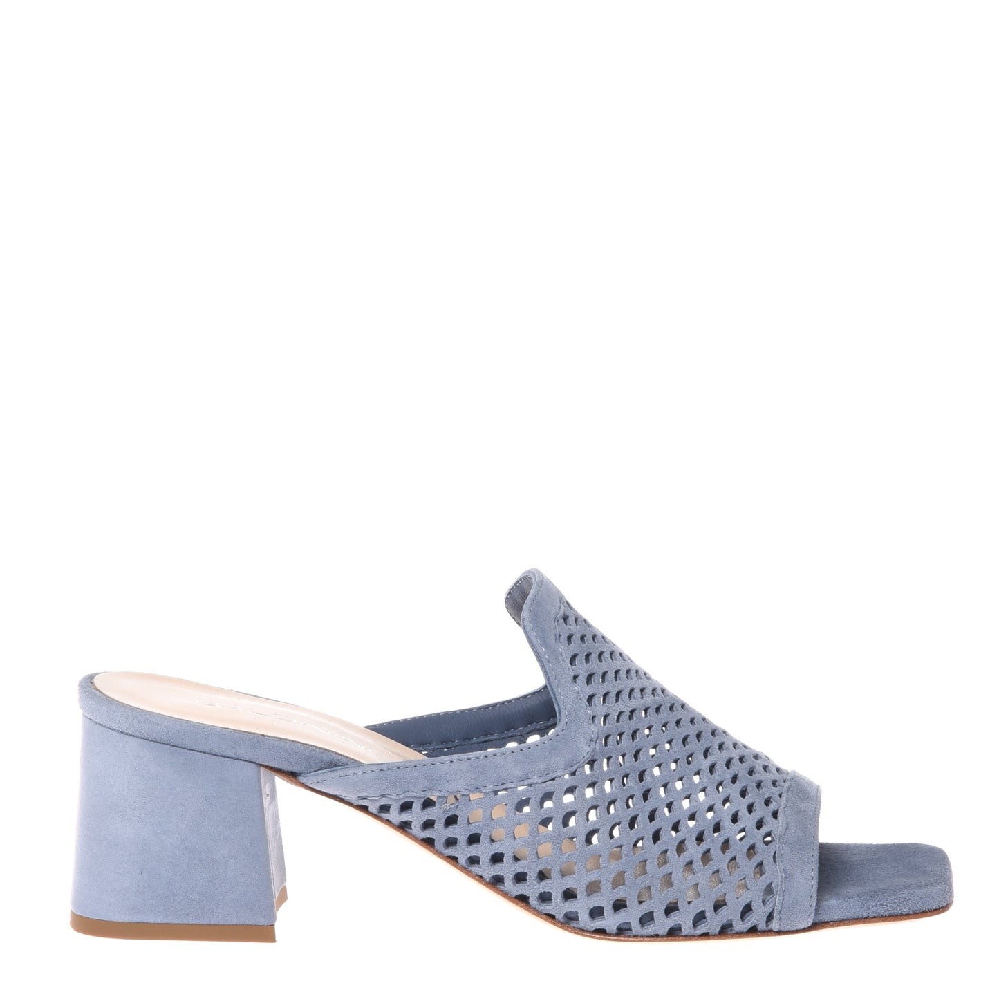 Avio perforated suede mule
