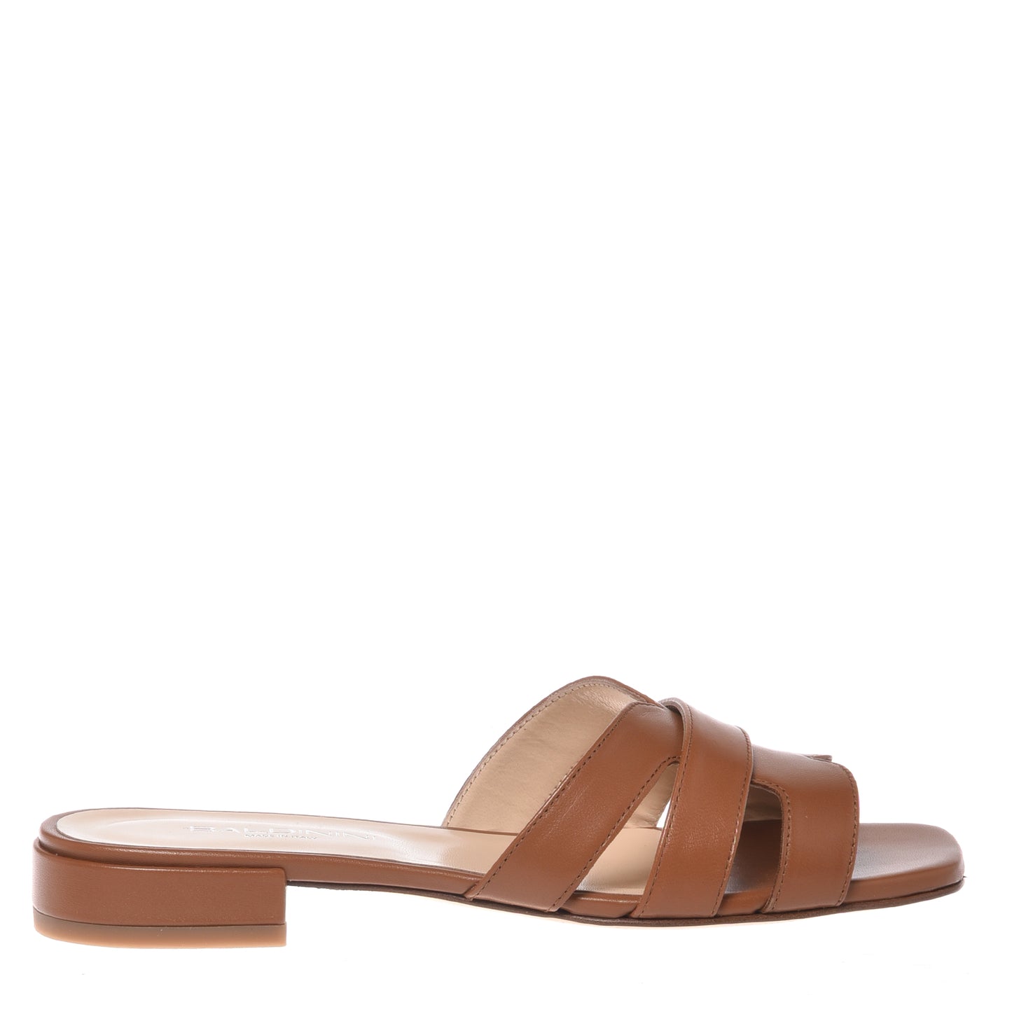 Nappa leather mule