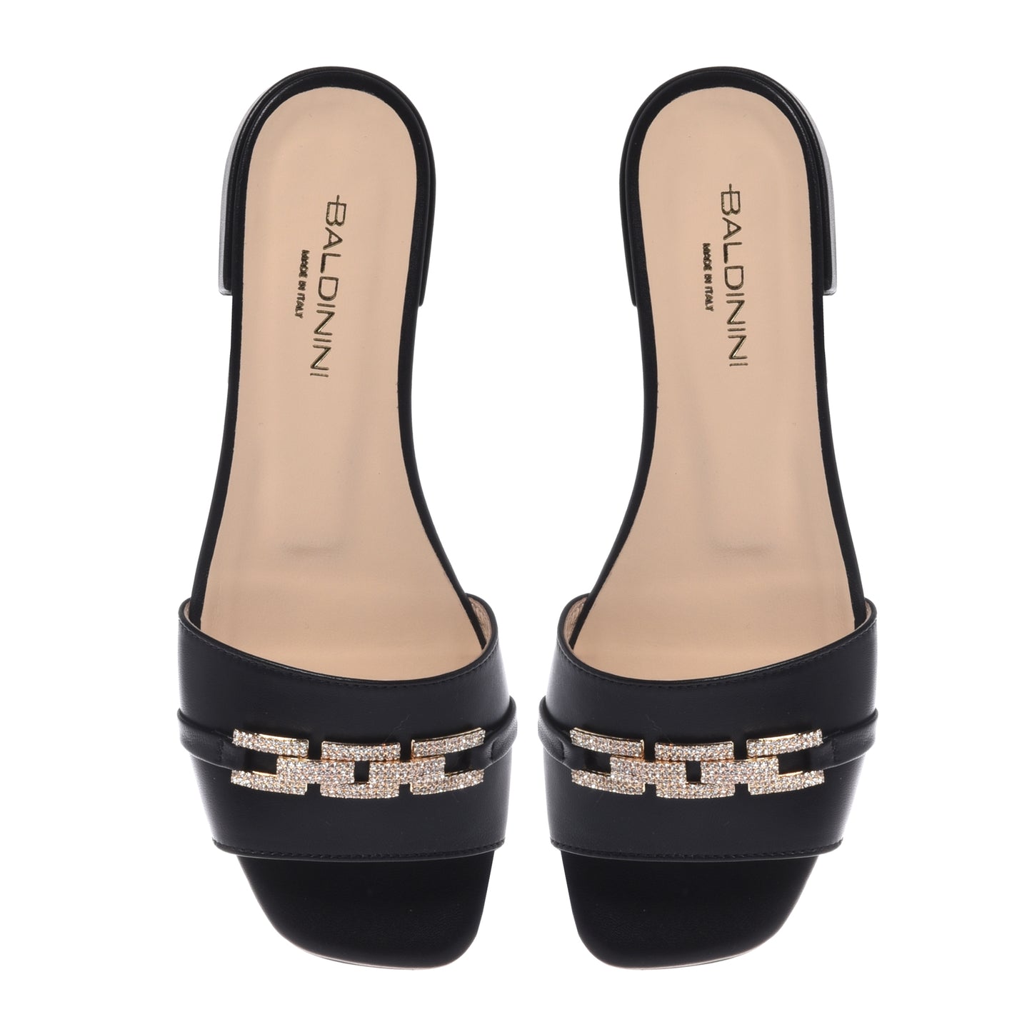 Mule en nappa noir