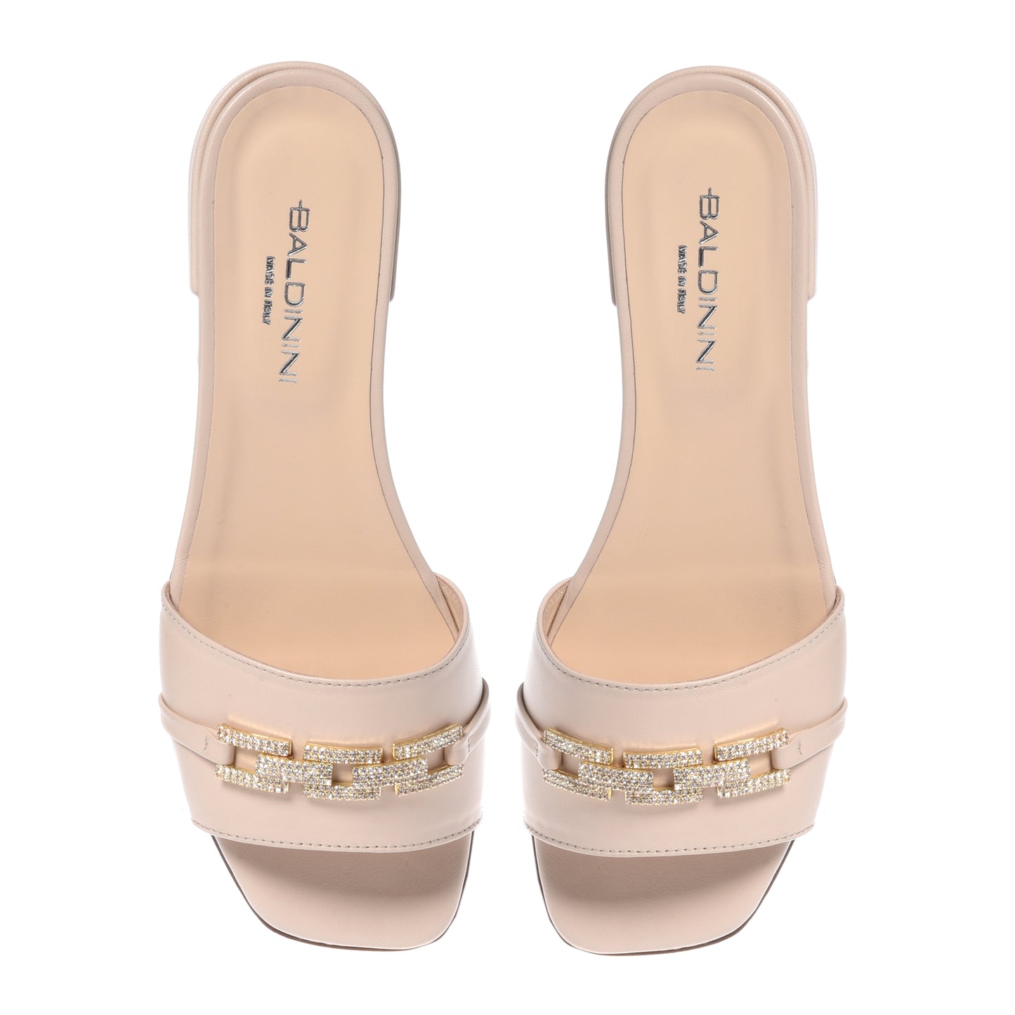 Mule en nappa Rose