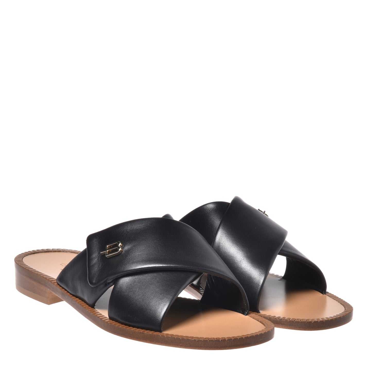 Mule en nappa noir