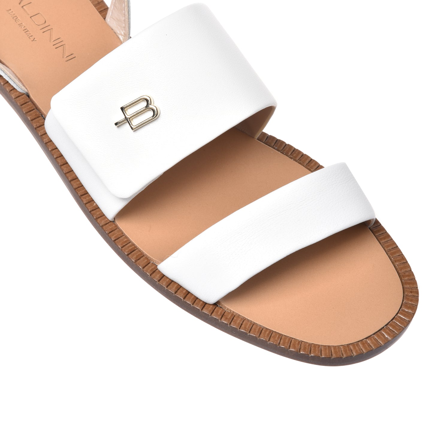 Sandale en nappa blanc