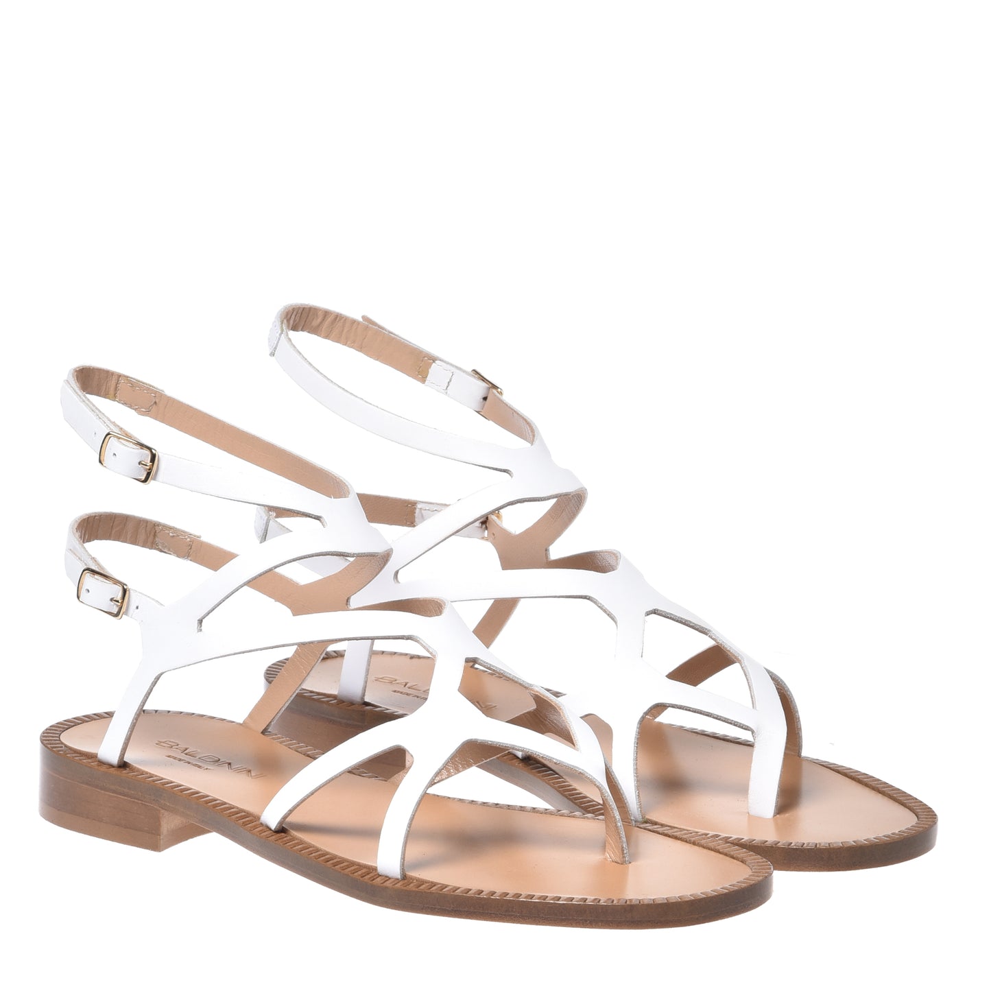 Sandale en nappa blanc