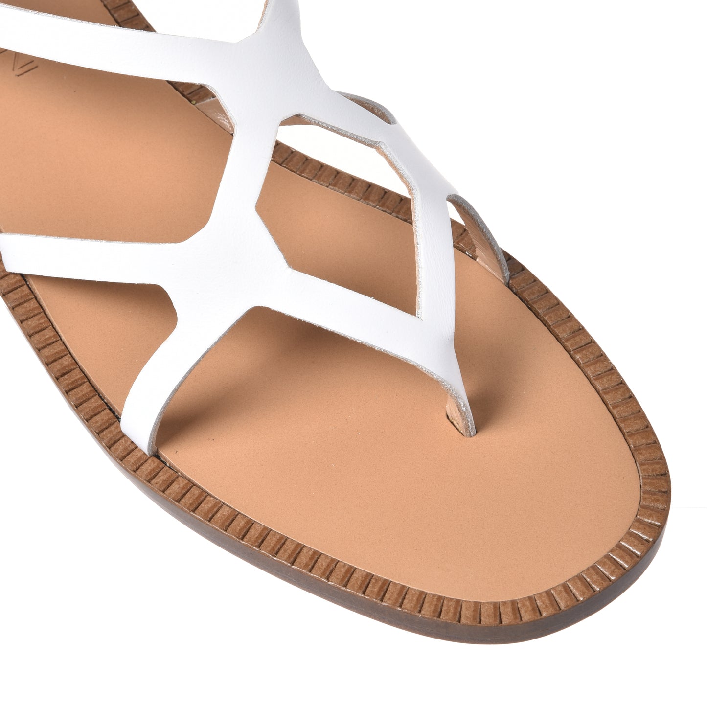 Sandale en nappa blanc