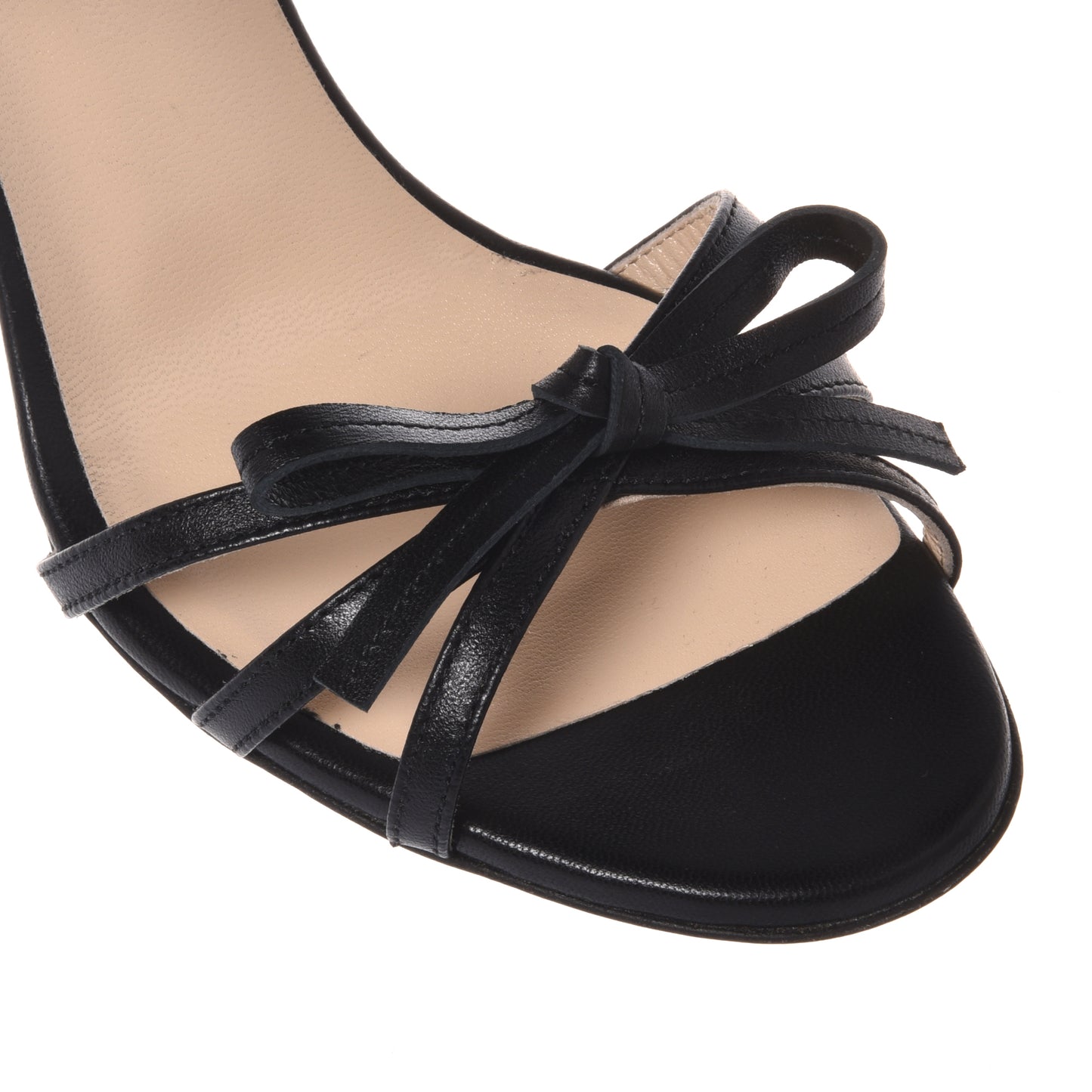 Sandale en nappa noir