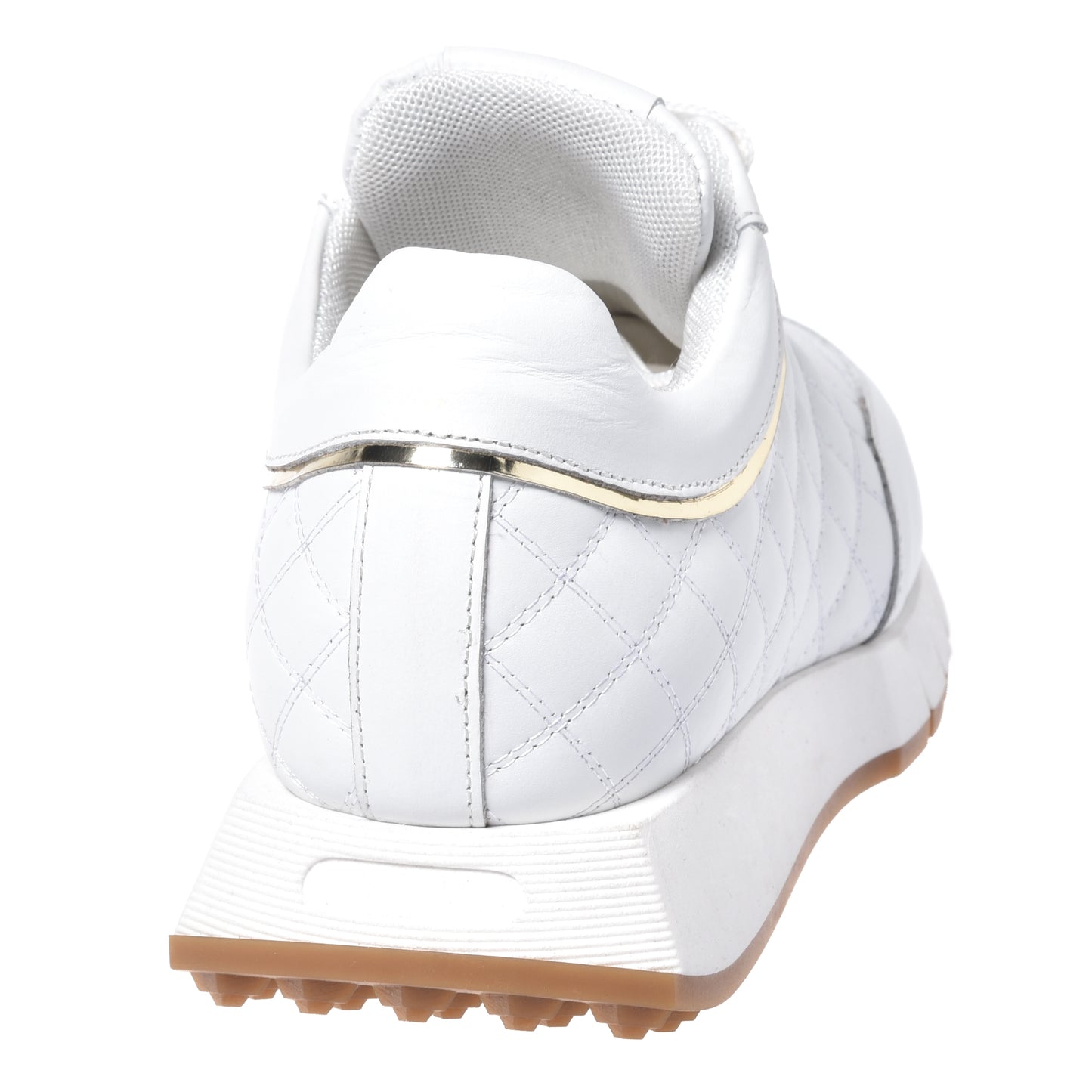 Sneaker en nappa matelassé blanc