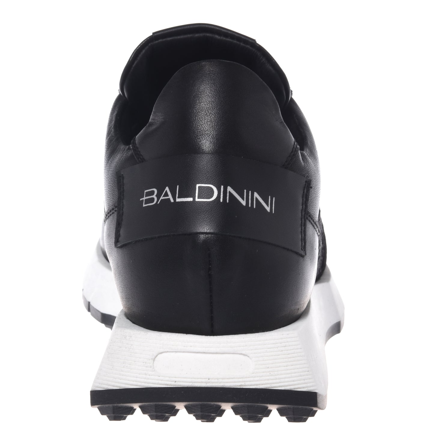 Sneaker en nappa et dentelle noir