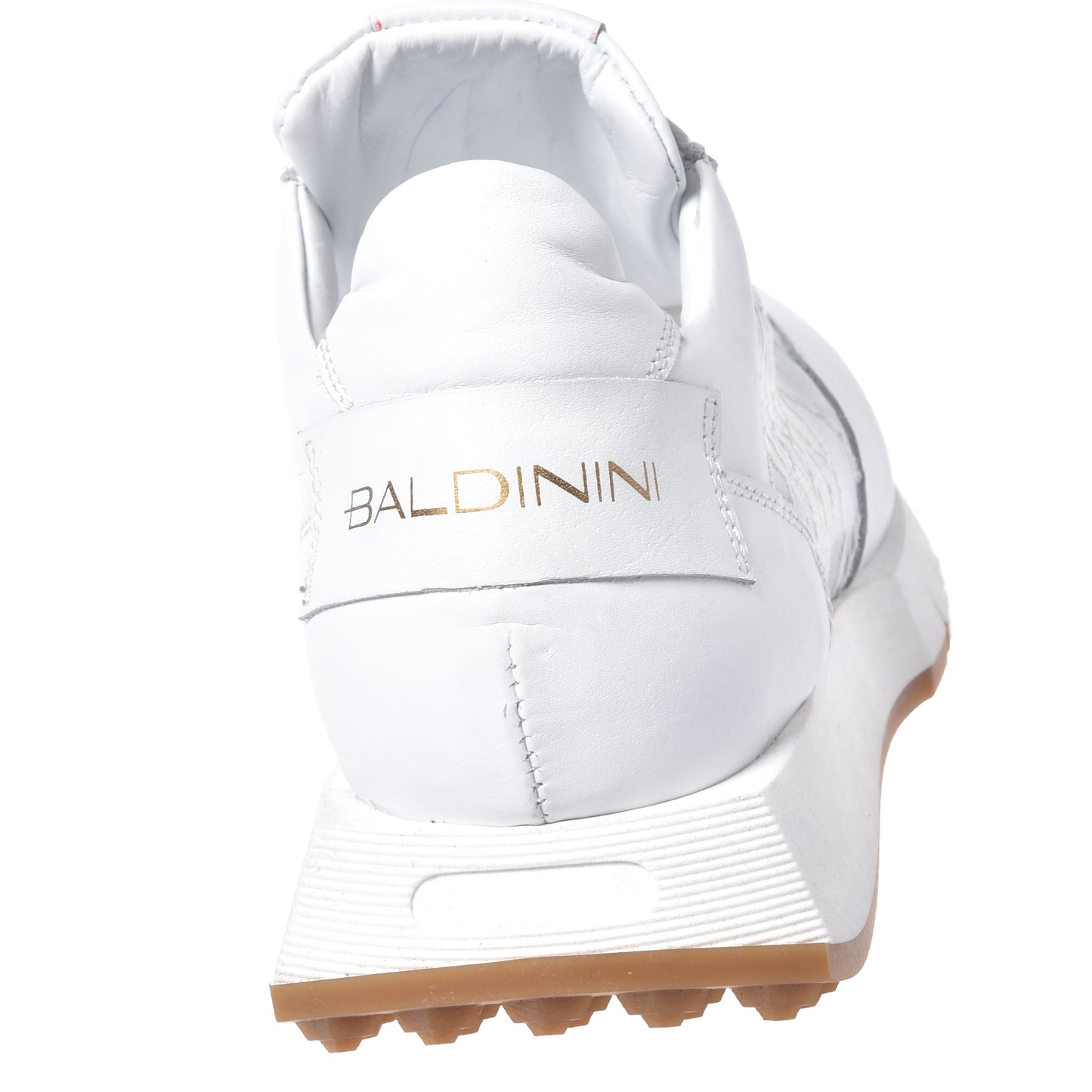 Sneaker en nappa et dentelle blanc