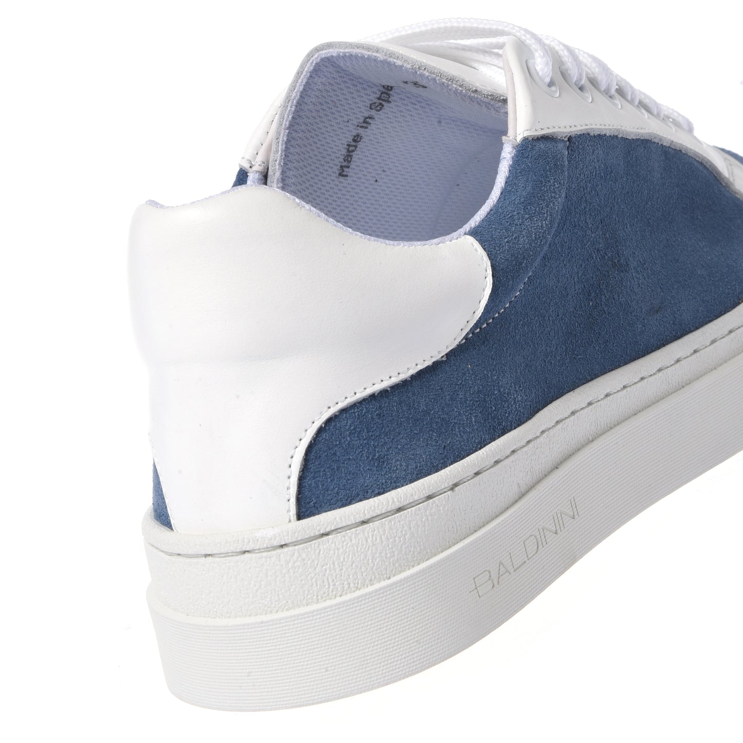 Sneaker en cuir suédé jean