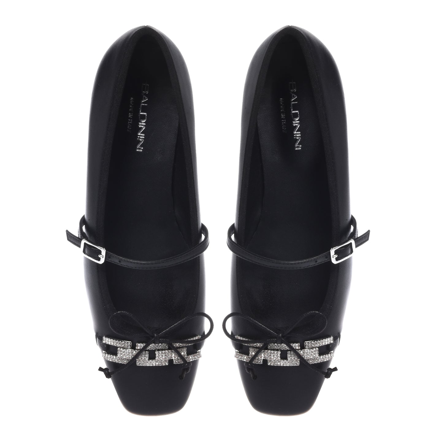 Black nappa ballerina
