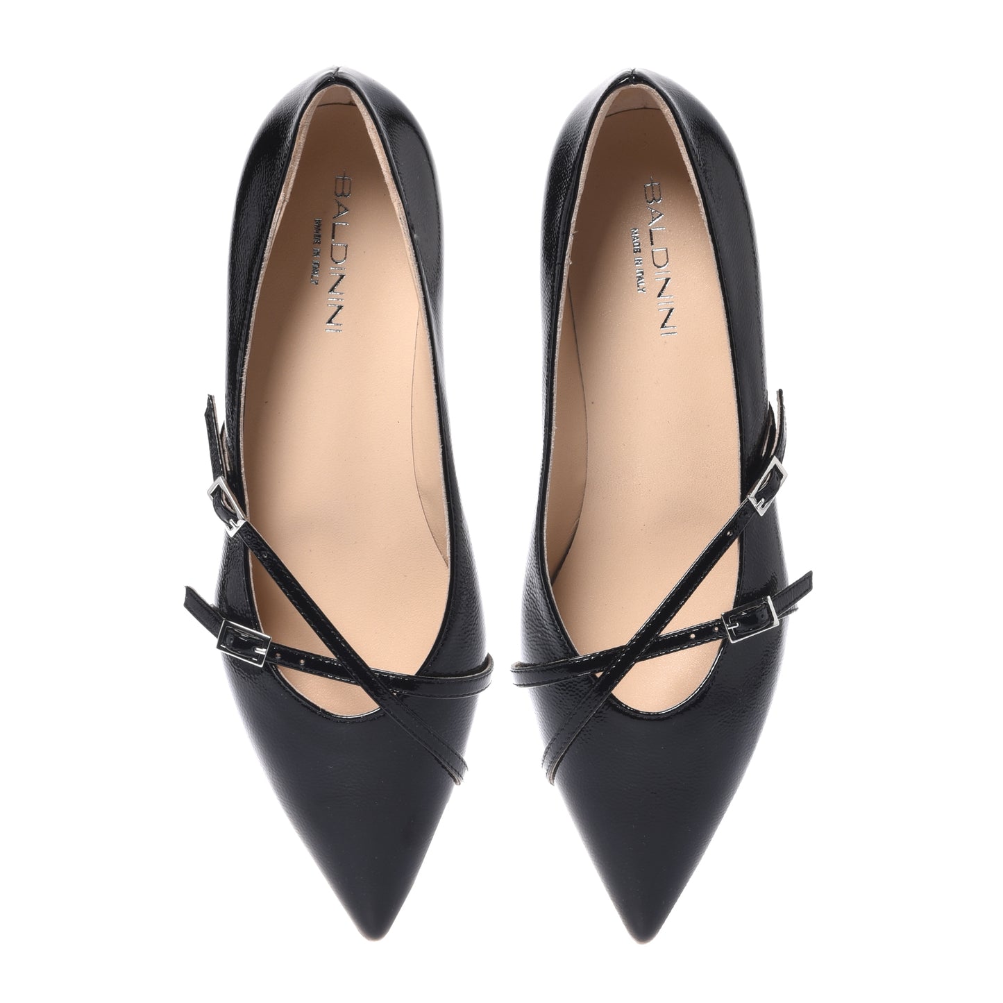 Black naplak ballerina