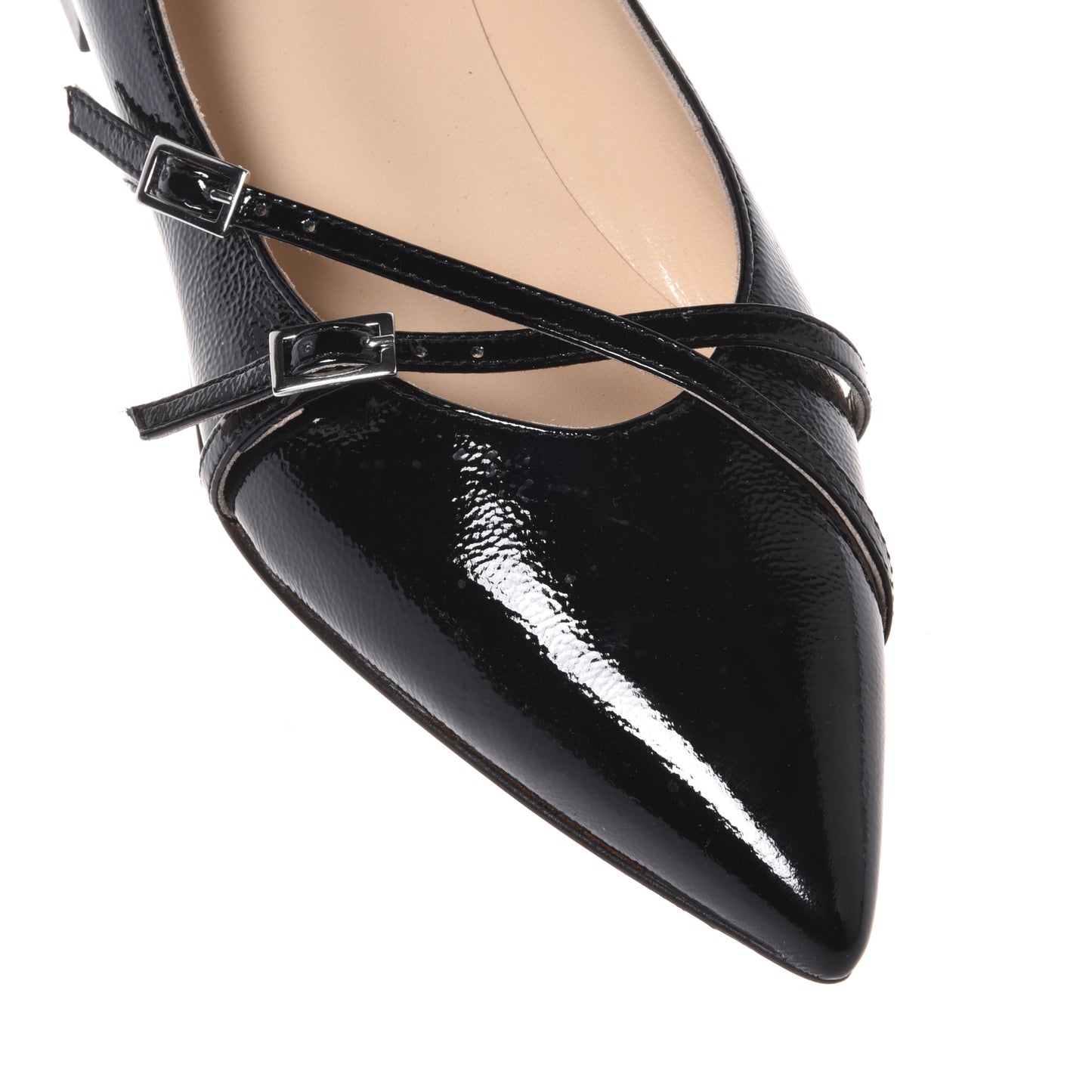 Black naplak ballerina