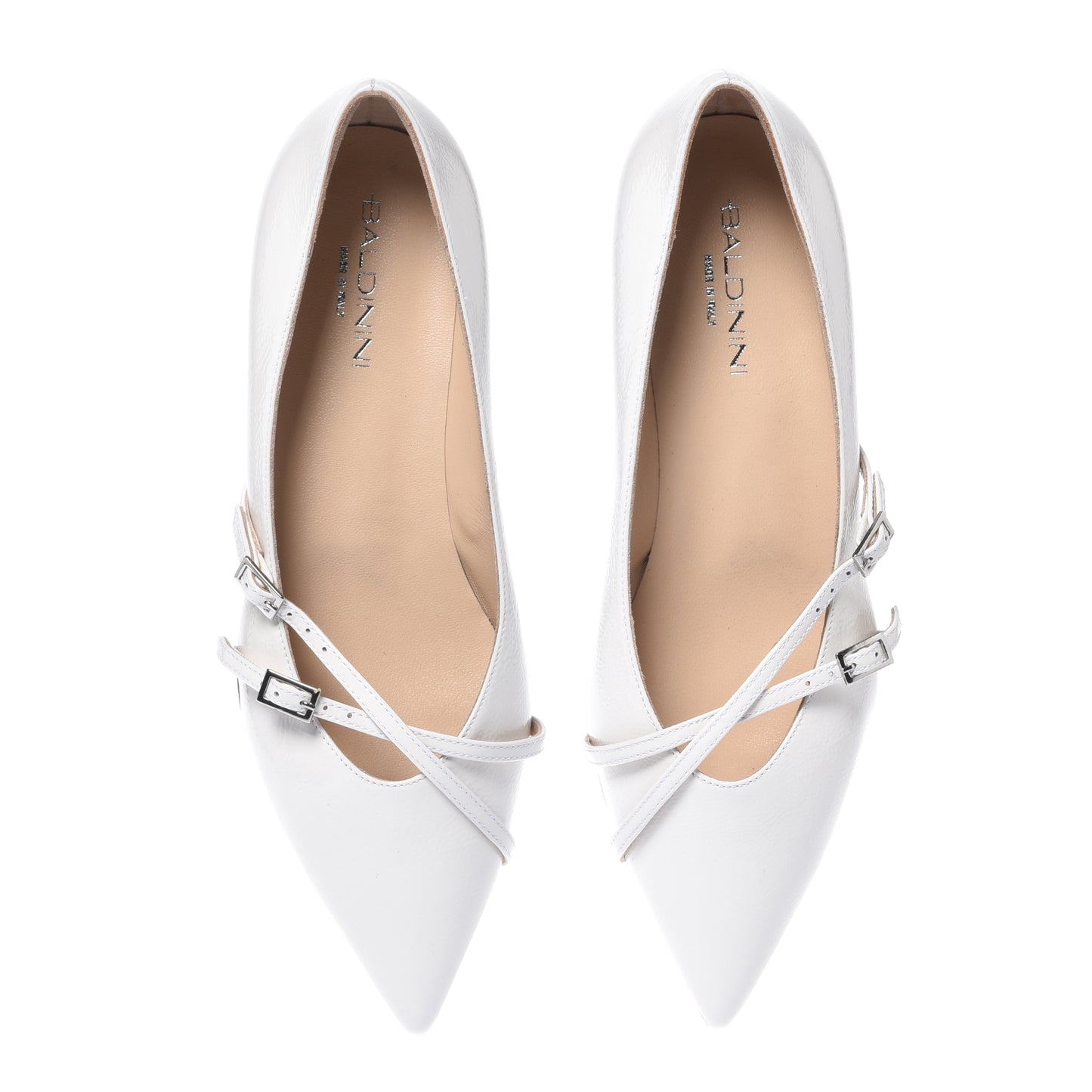 Off-white naplak ballerina