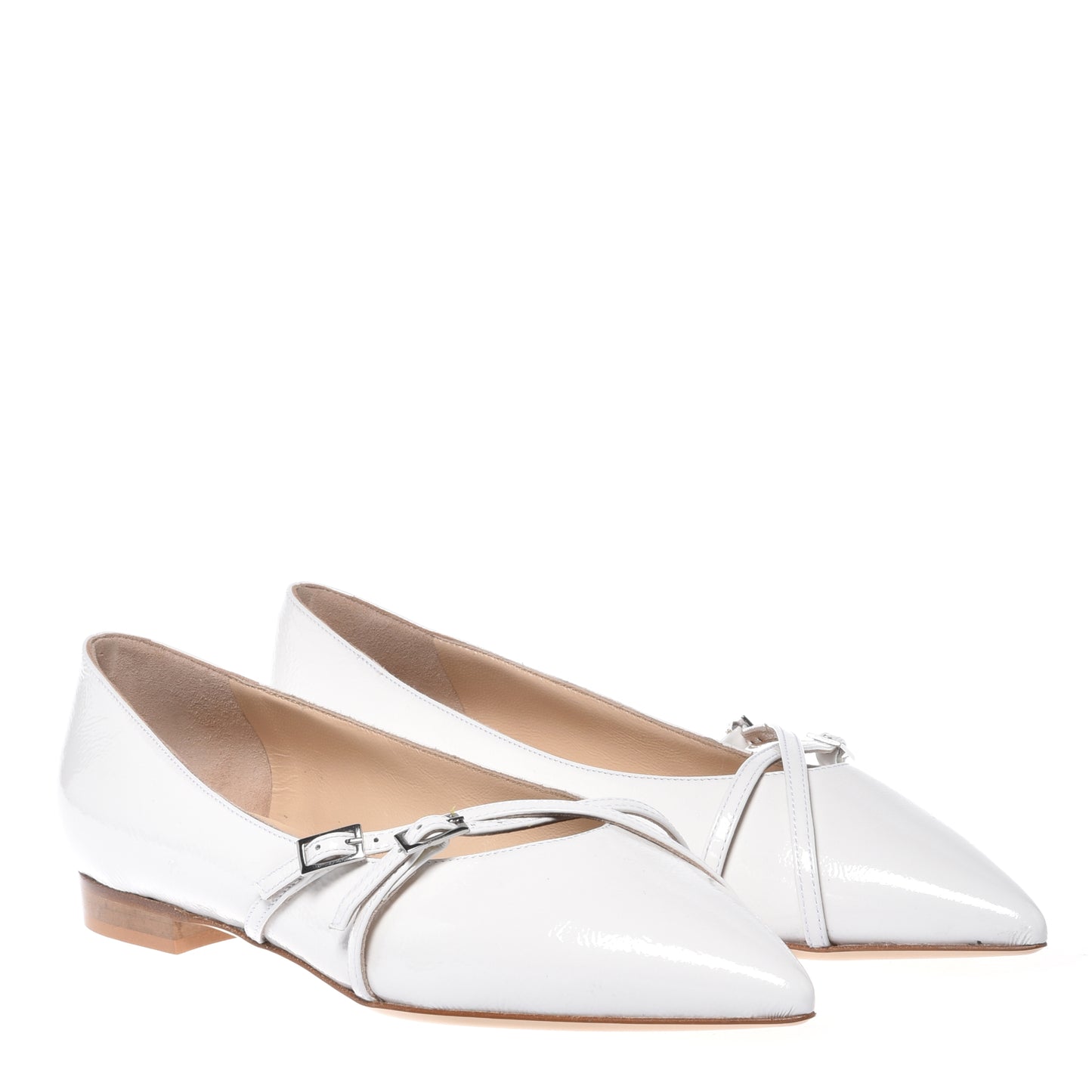 Off-white naplak ballerina