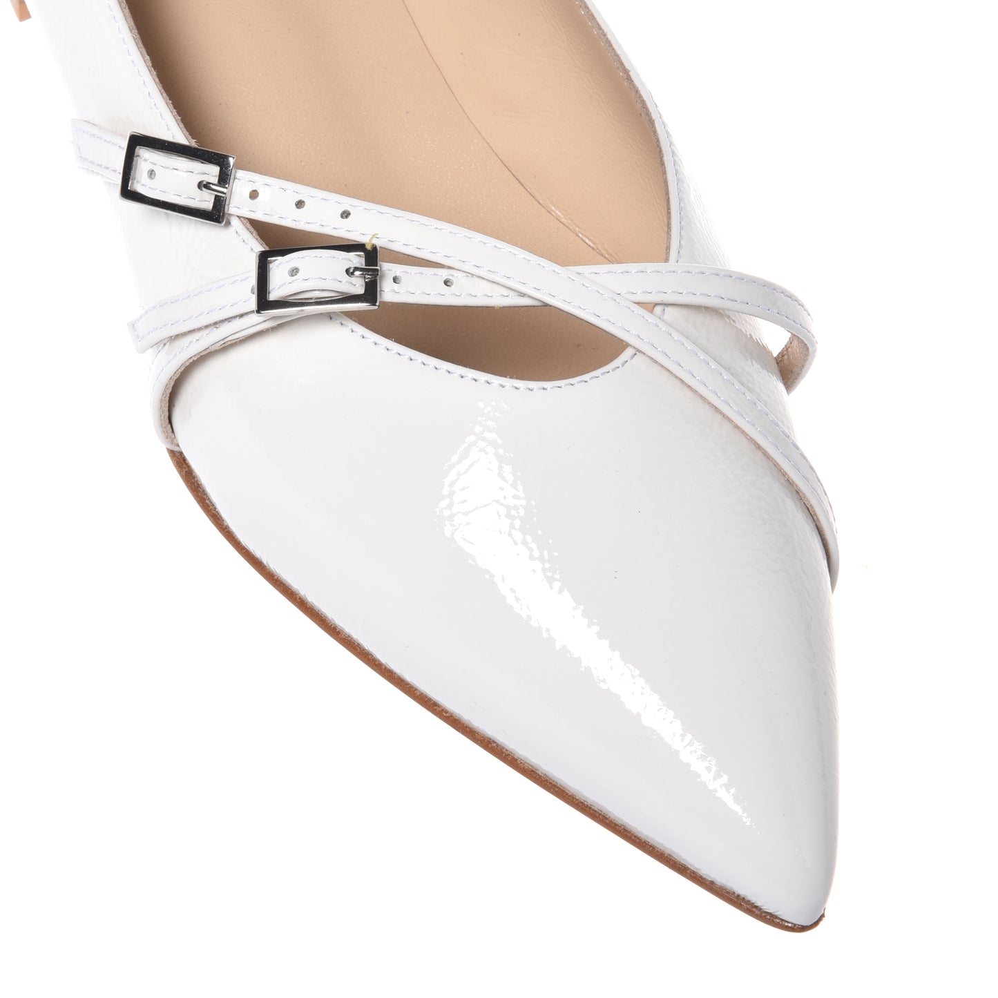 Off-white naplak ballerina