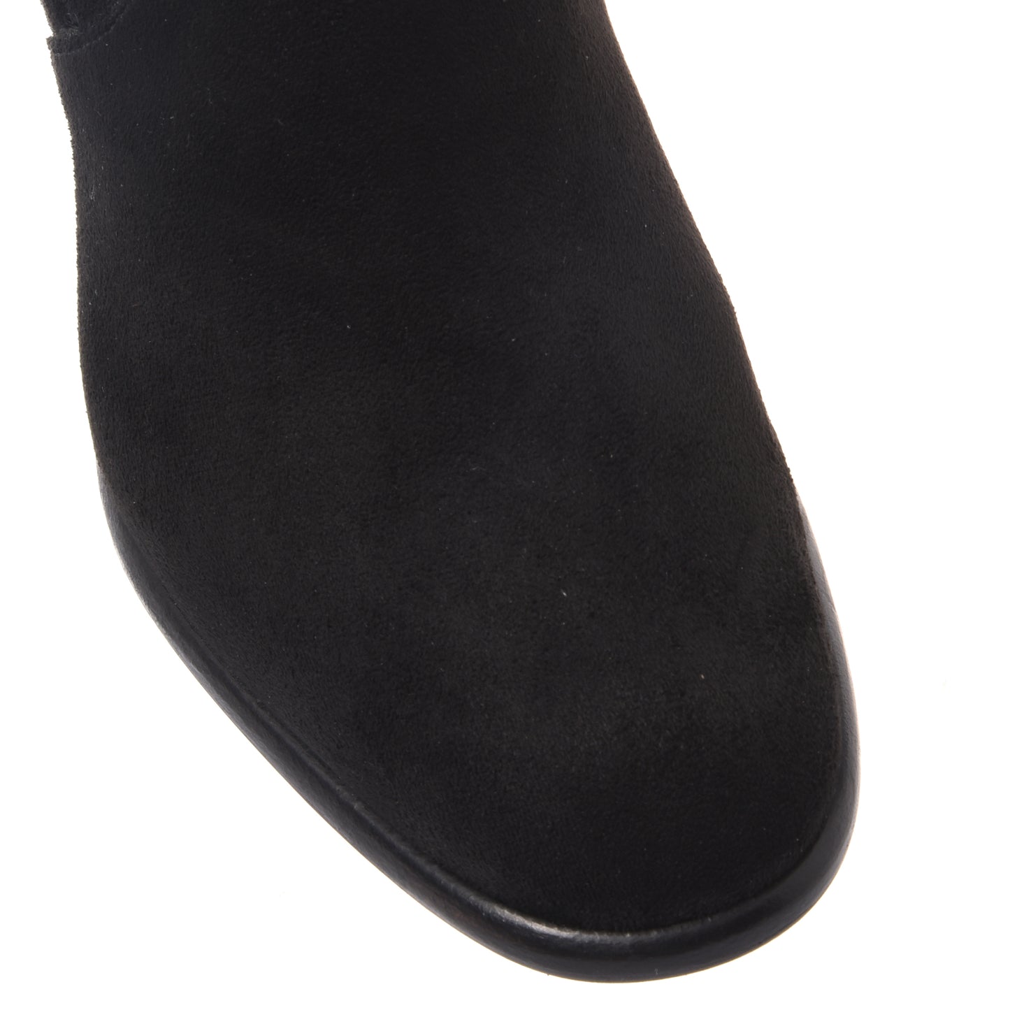 Stivali in pelle scamosciata conciata al vegetale nera