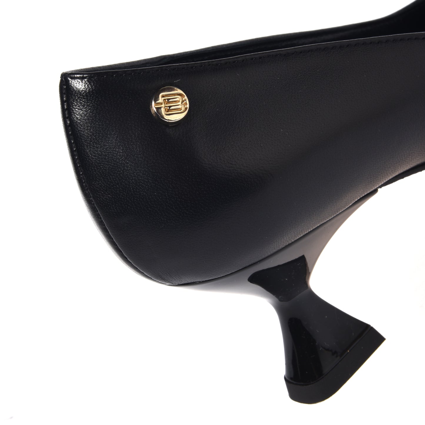 Décolleté in nappa nera