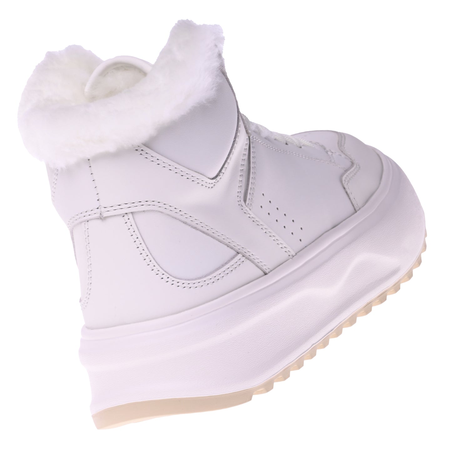 White leather sneaker