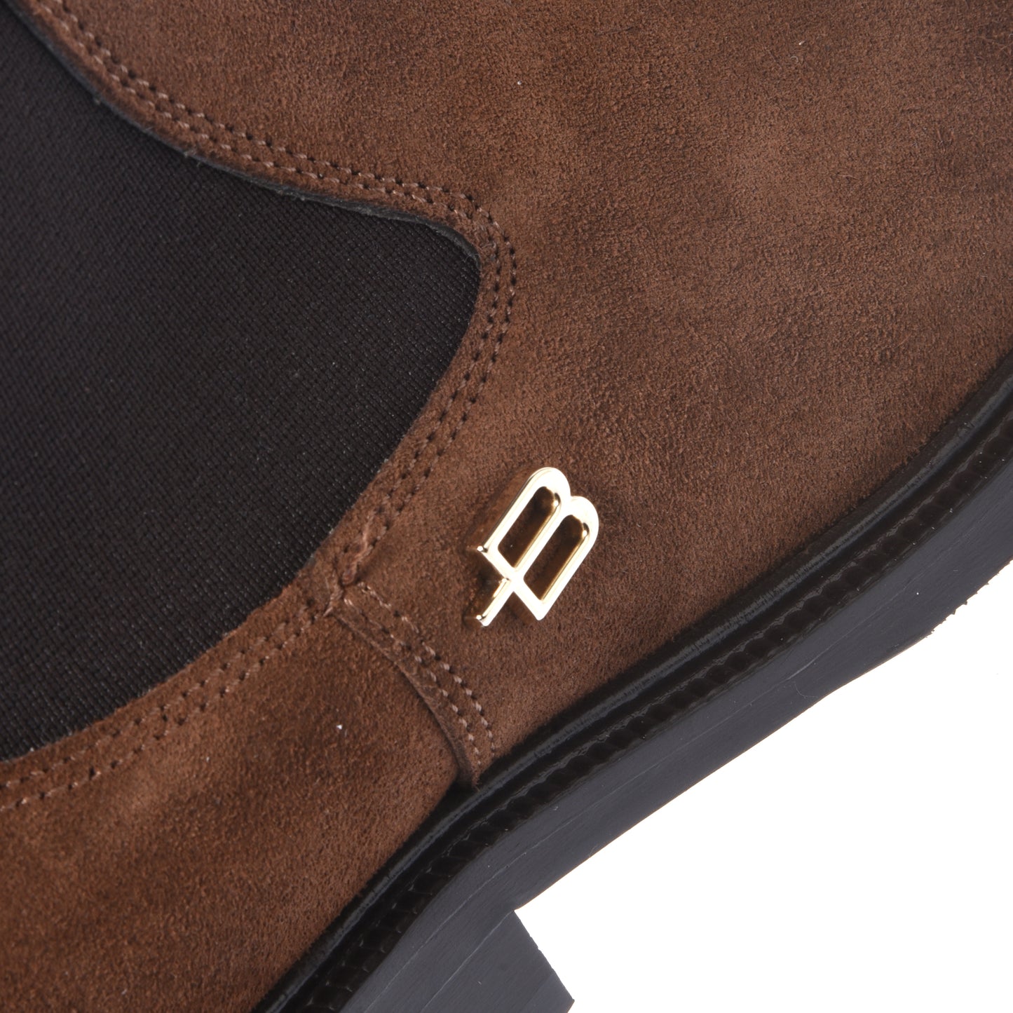 Brown suede ankle boots