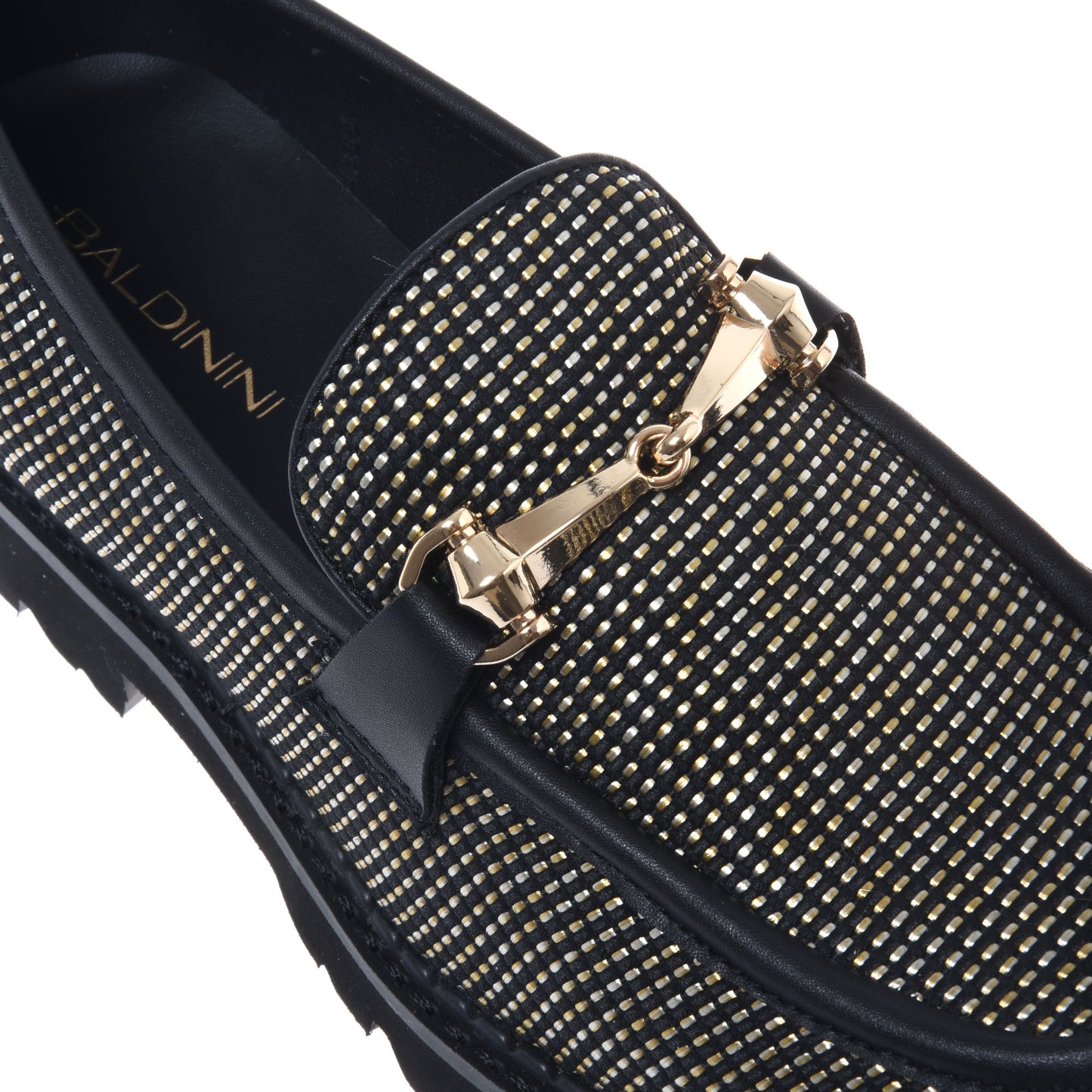 Mocassin en toile noire