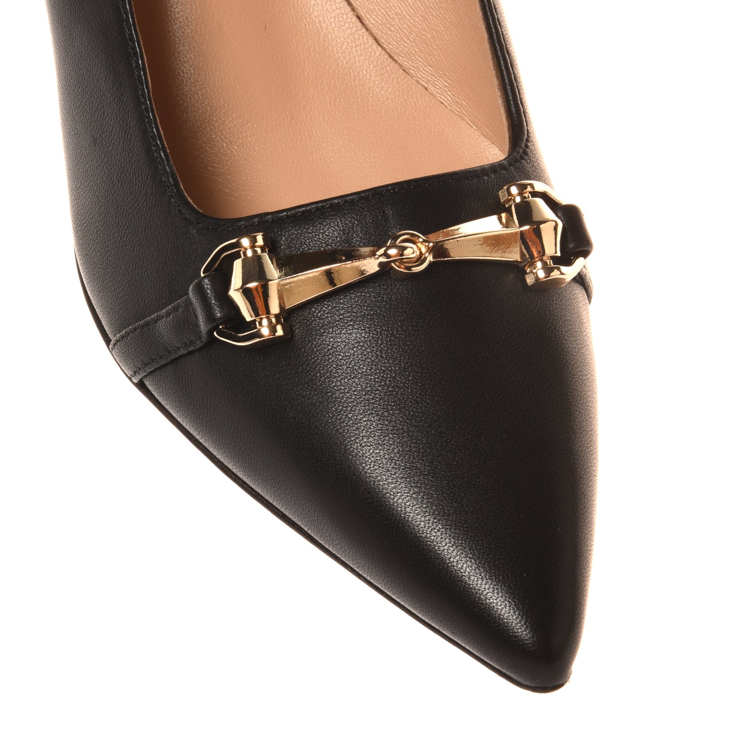 Escarpin en cuir noir