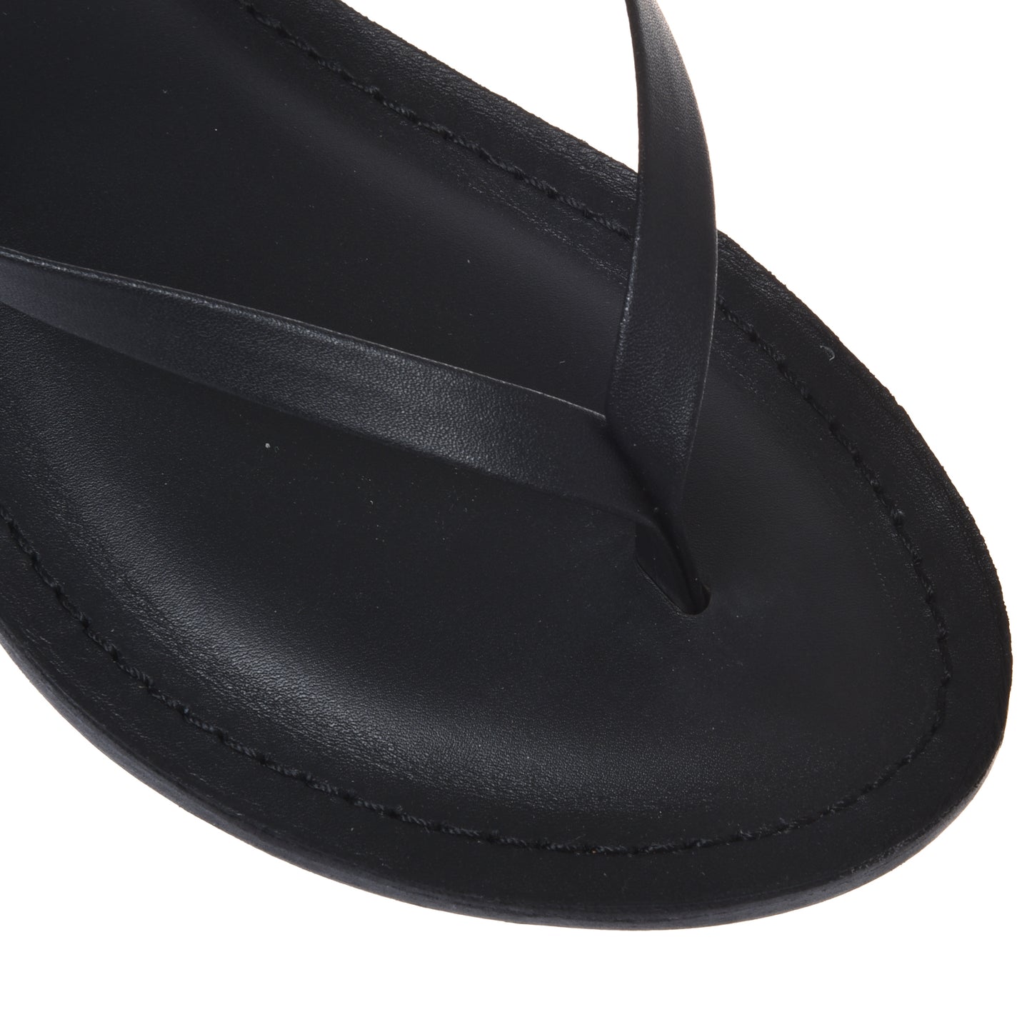 Black nappa sandal