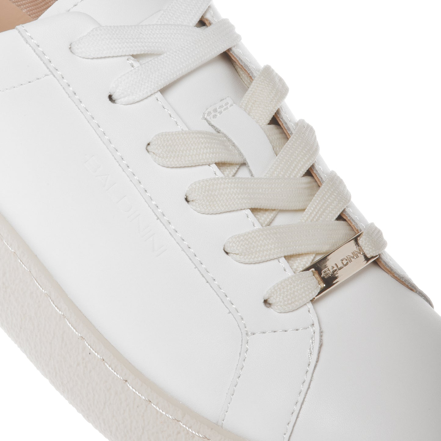 Sneaker en cuir blanc