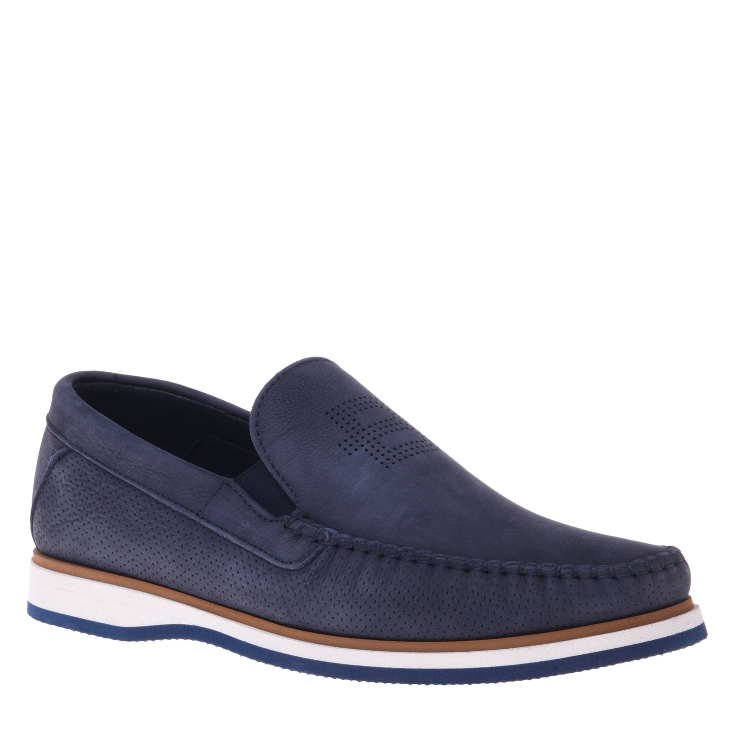 Nubuck denim loafers