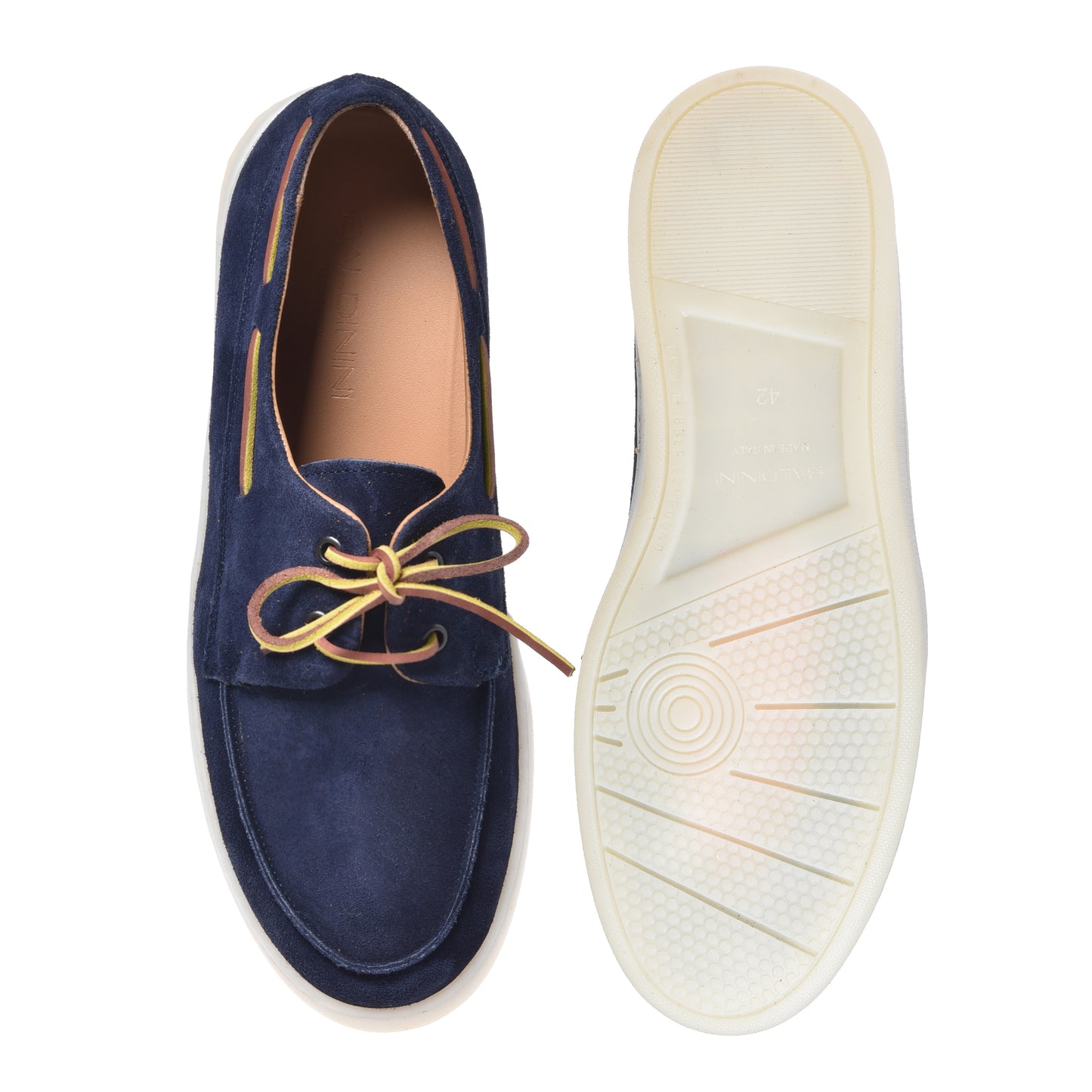 Blue suede loafer