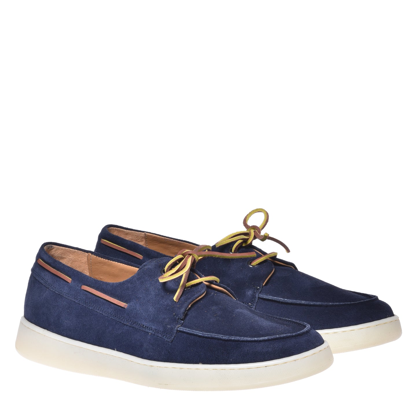 Blue suede loafer