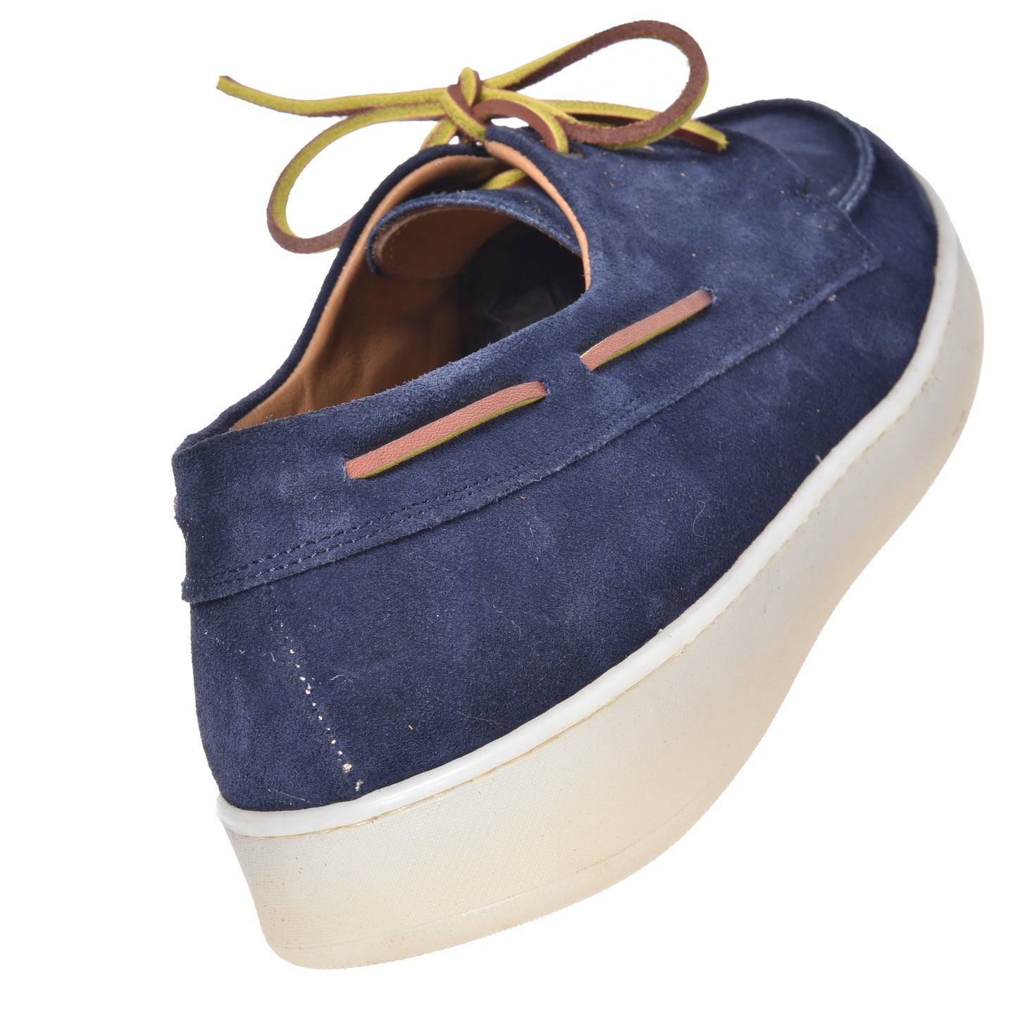 Blue suede loafer