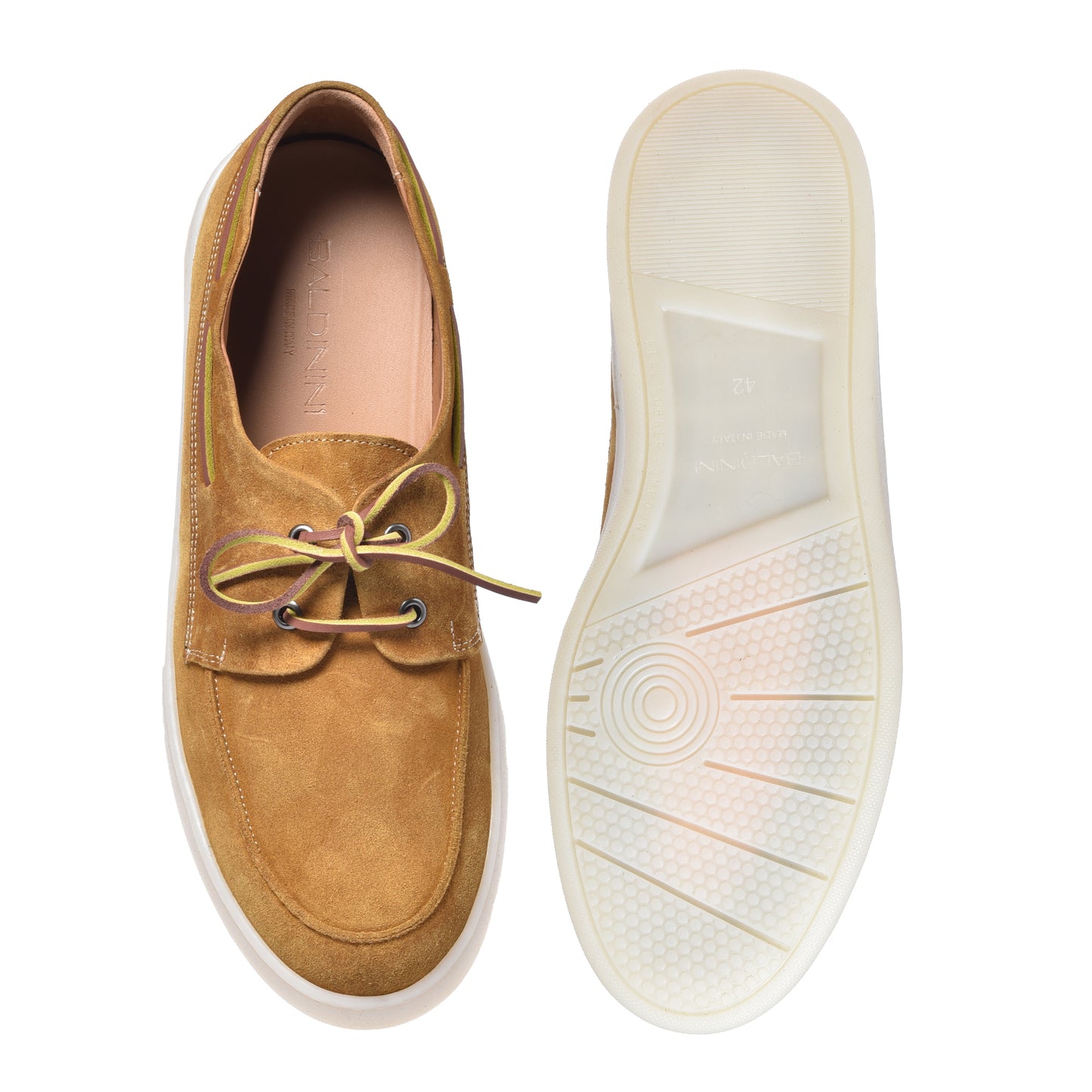 Yellow suede loafer