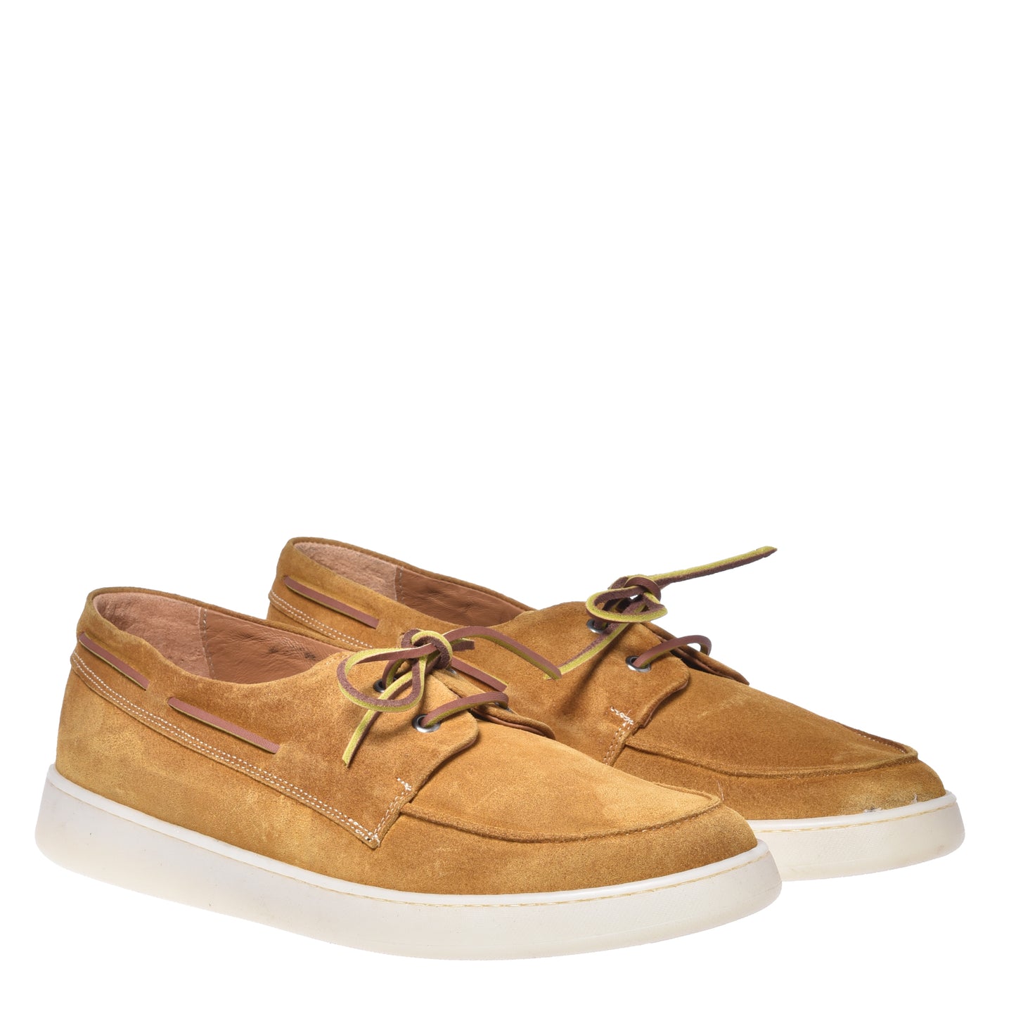 Yellow suede loafer