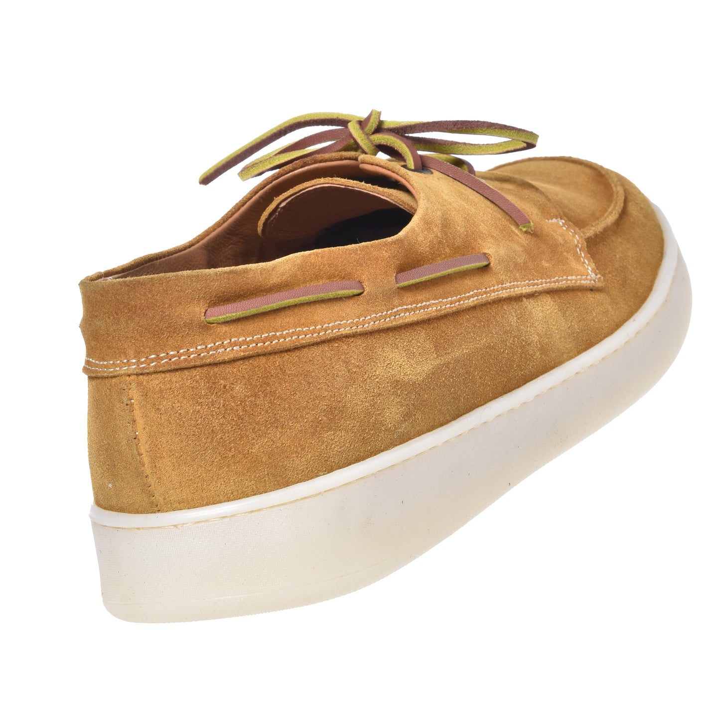 Yellow suede loafer