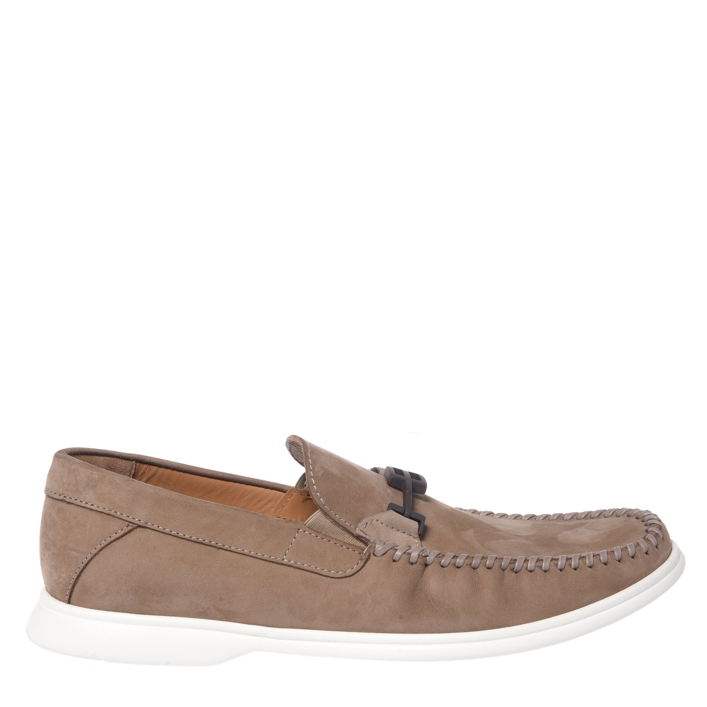 Beige nubuck moccasin