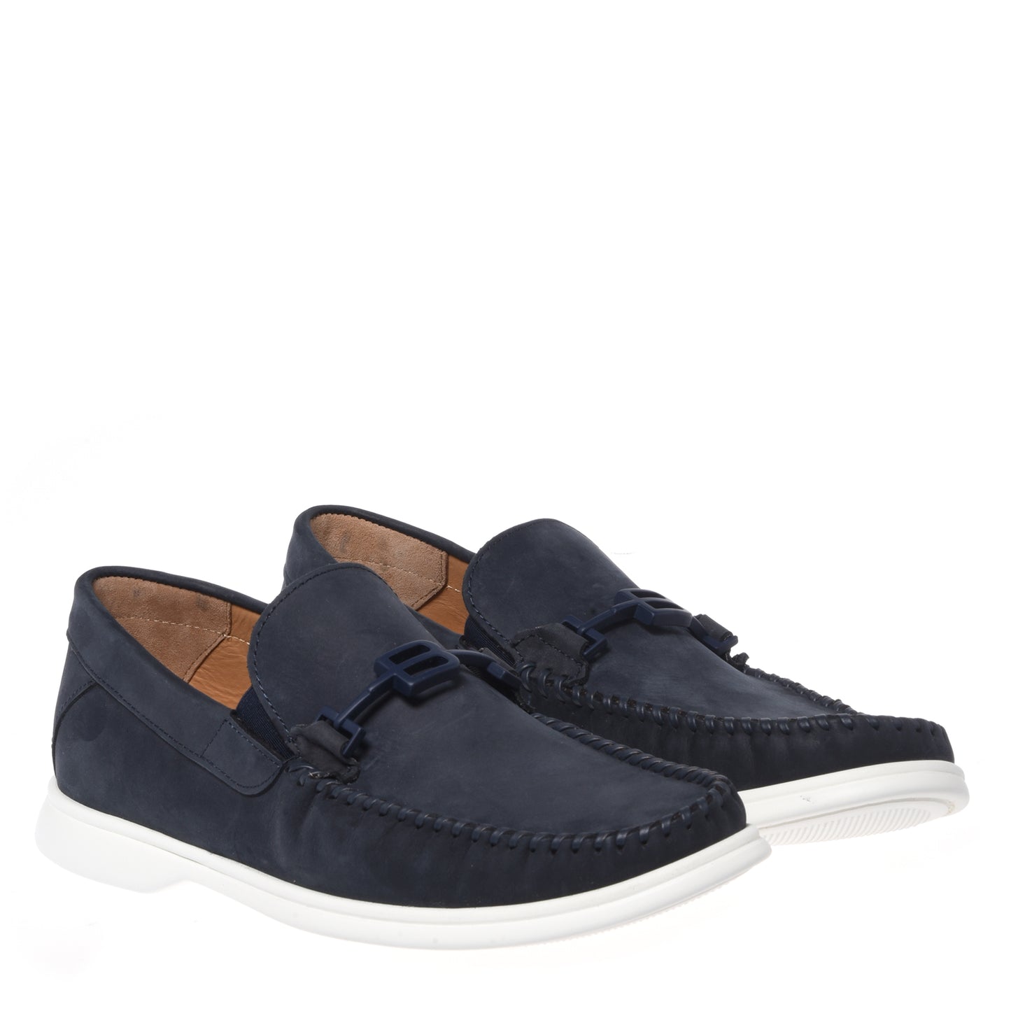 Dark blue nubuck loafer