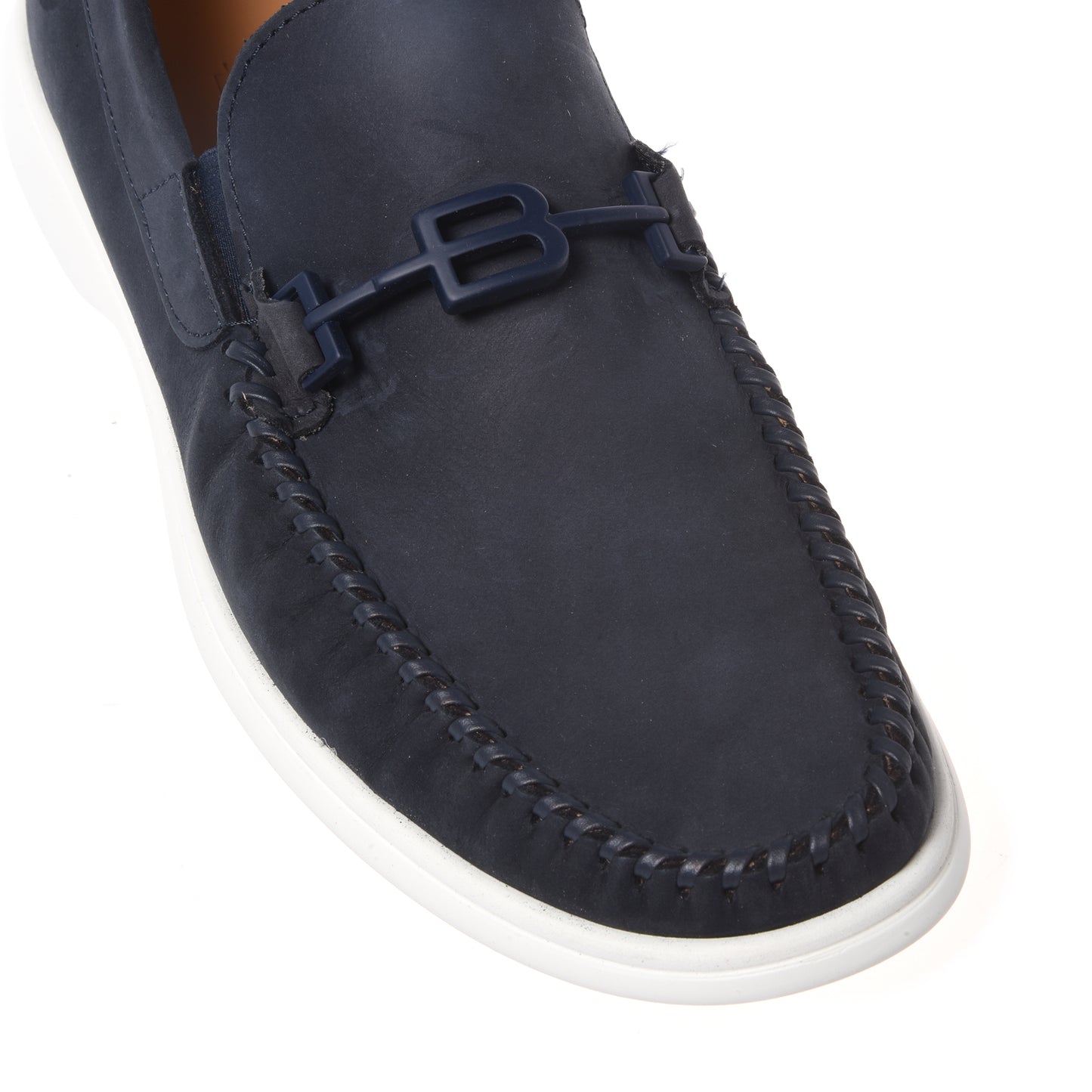 Dark blue nubuck loafer