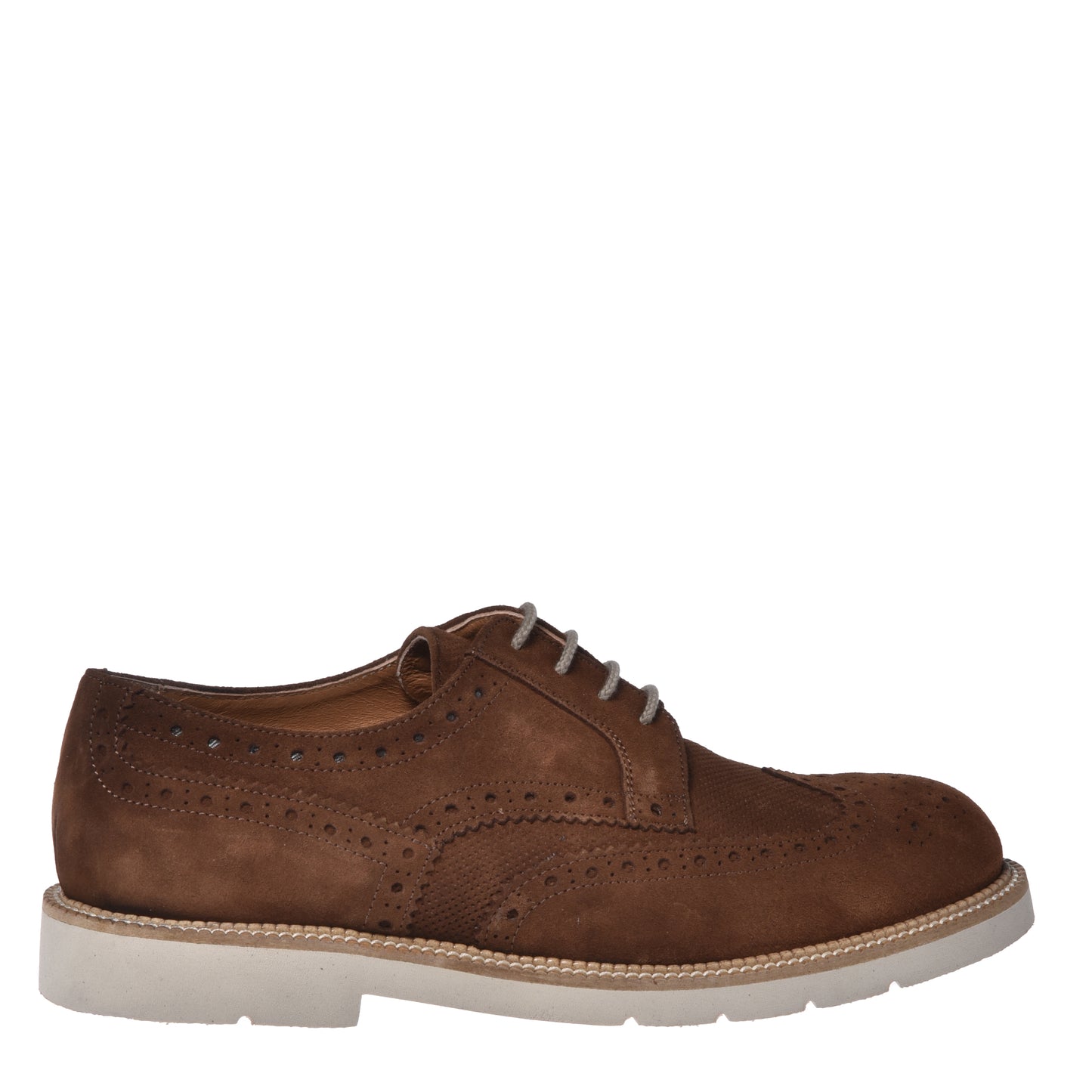 Brown suede Richelieu