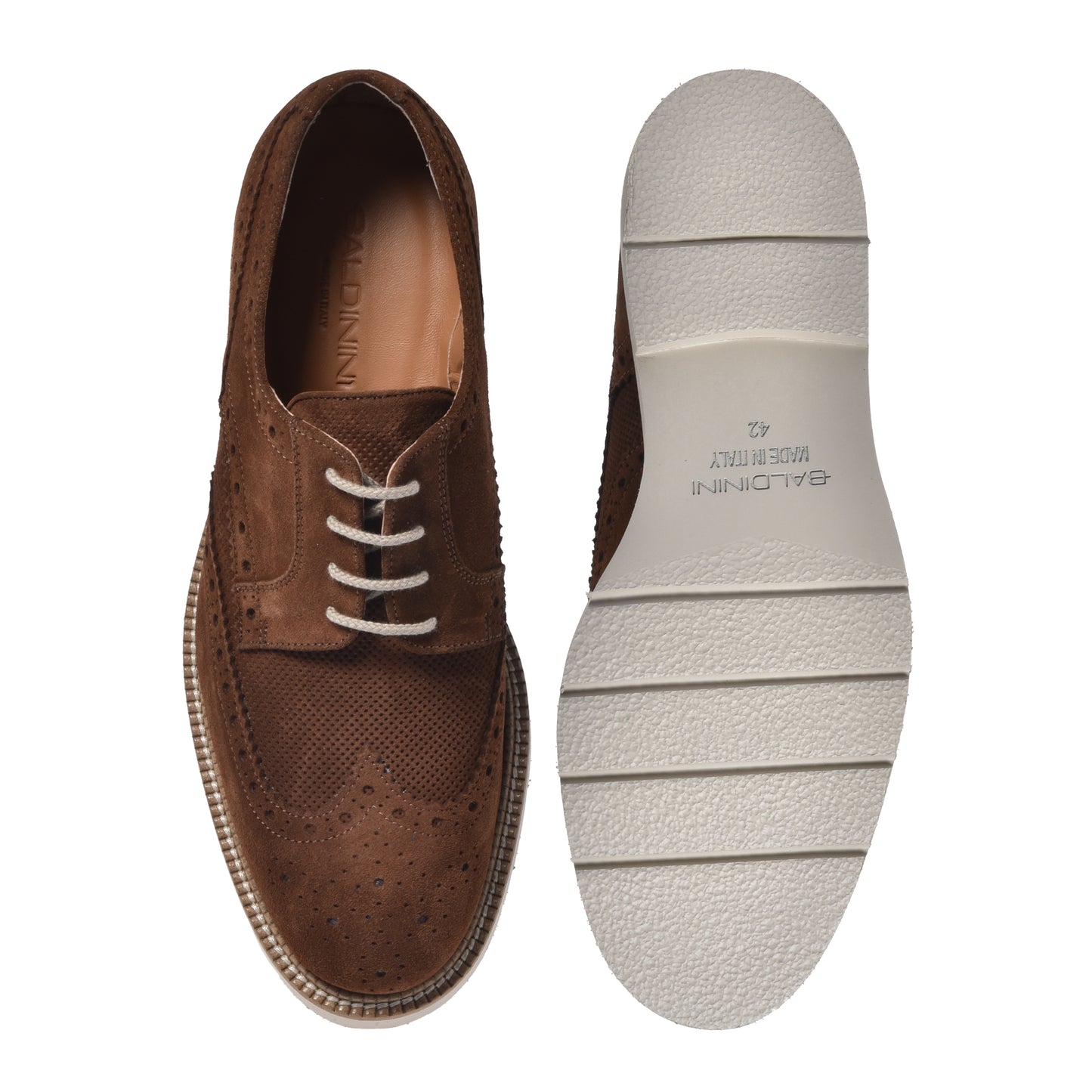 Brown suede Richelieu