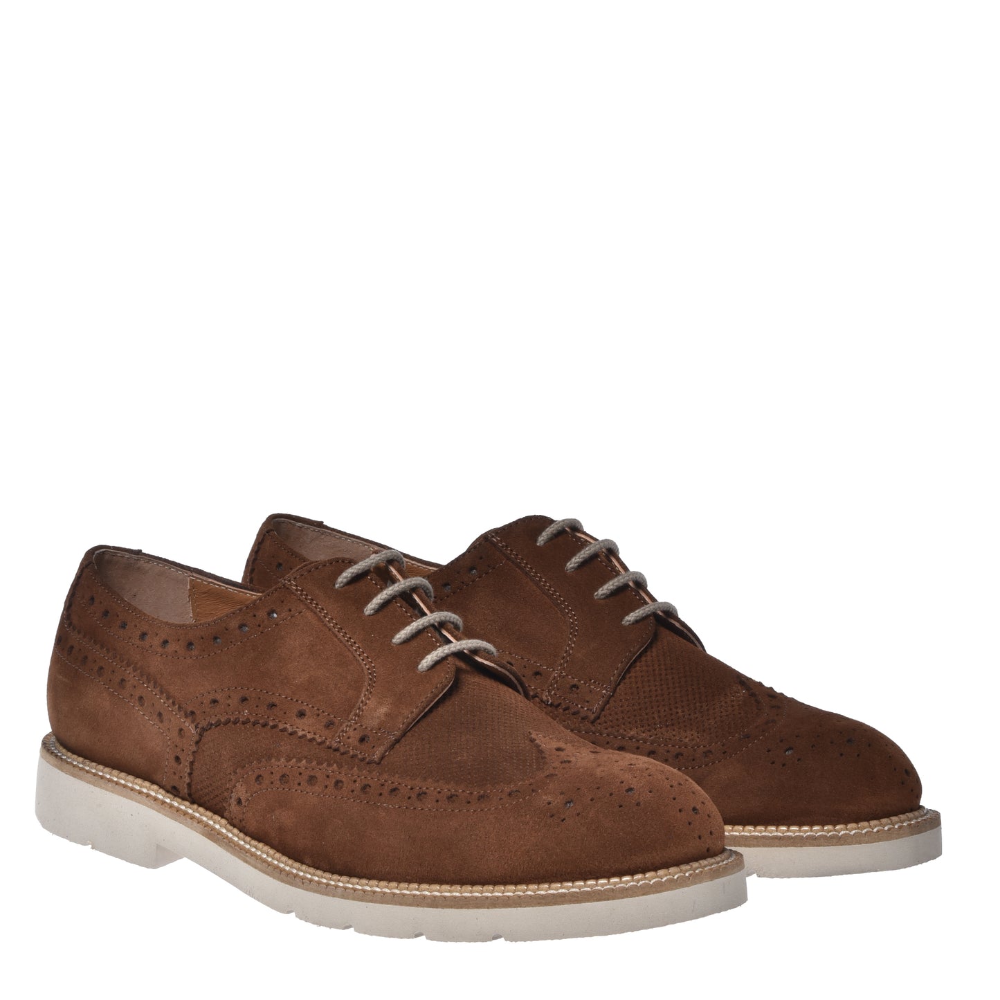 Brown suede Richelieu