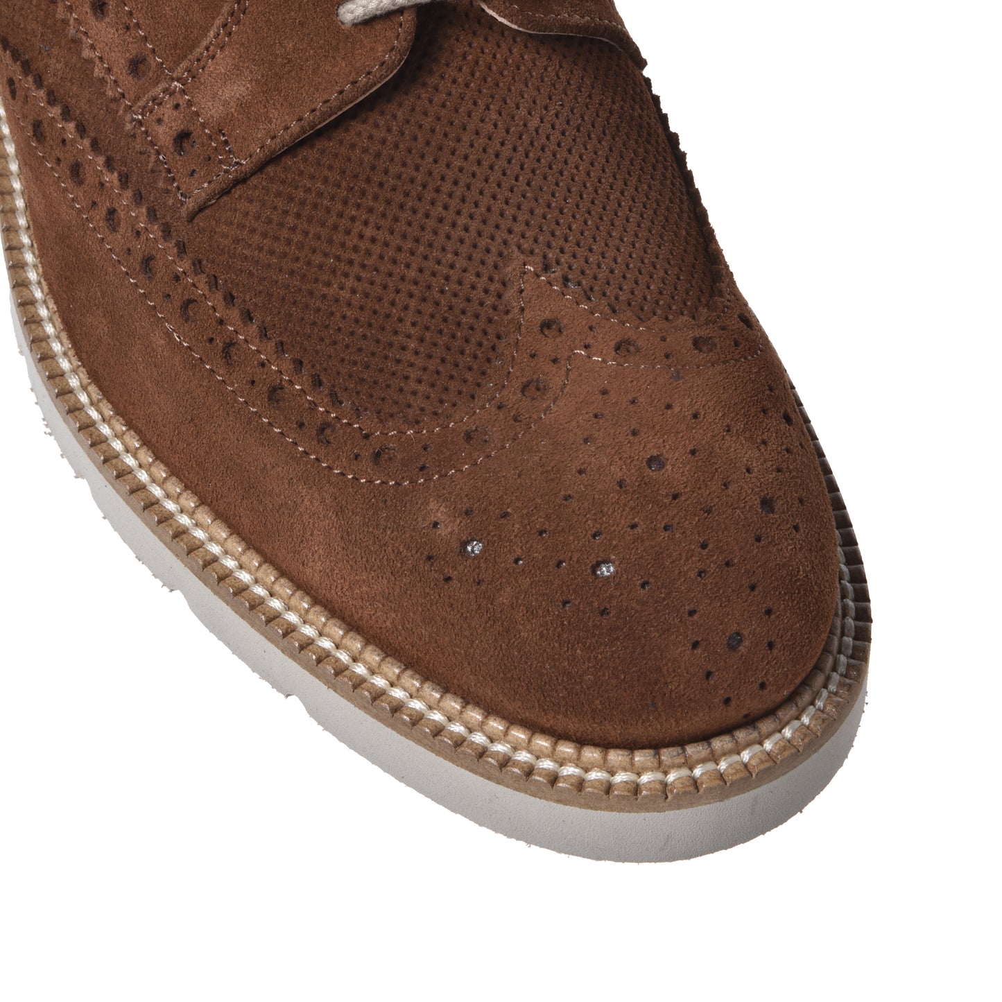 Brown suede Richelieu
