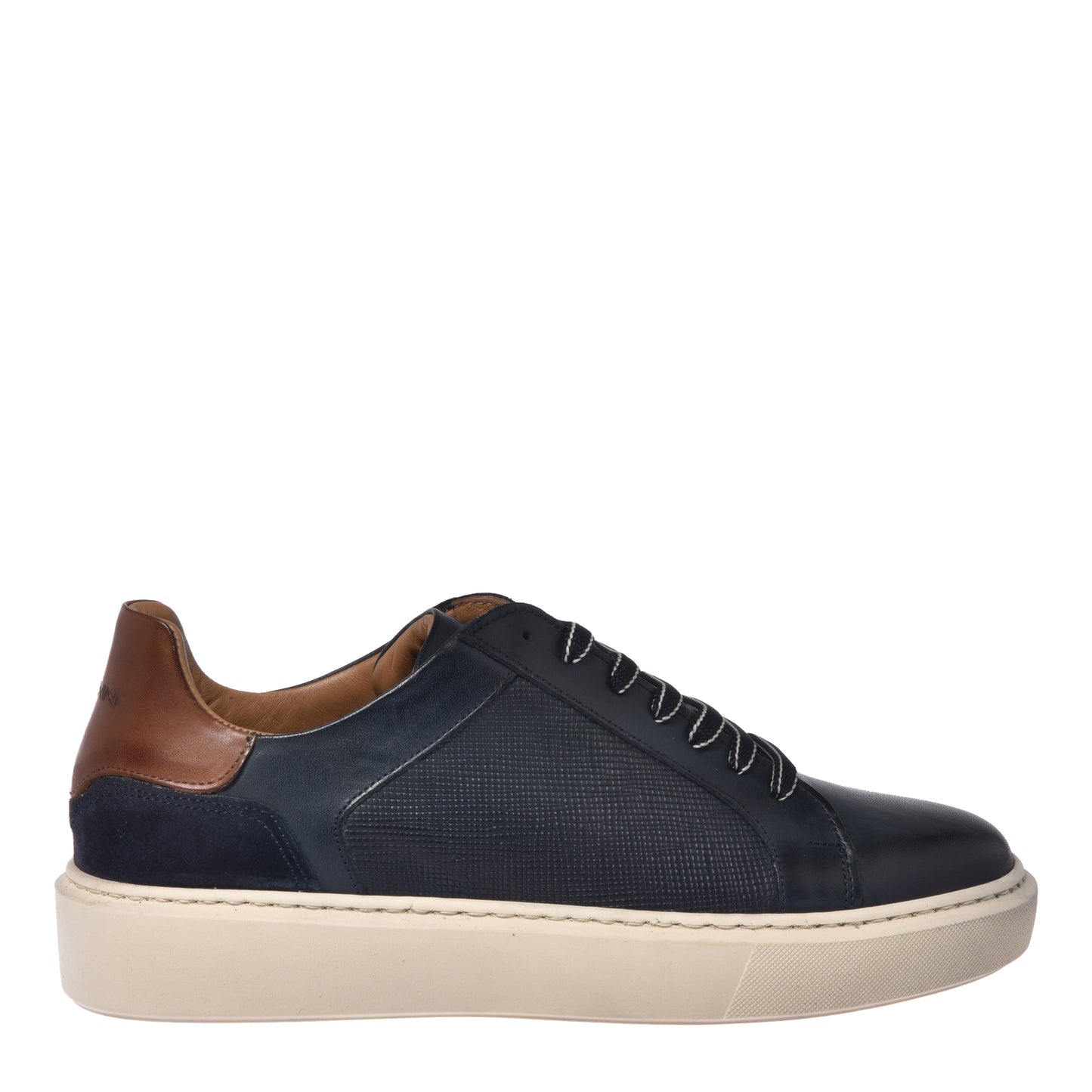 Blue leather sneaker